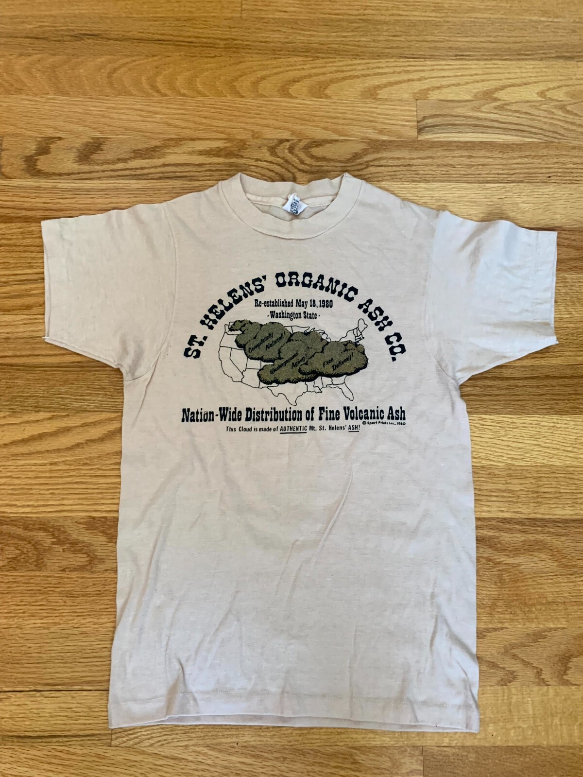 Vitg 1980 Mt St Helen’s Volcanic Ash single stitch T shirt S or XS