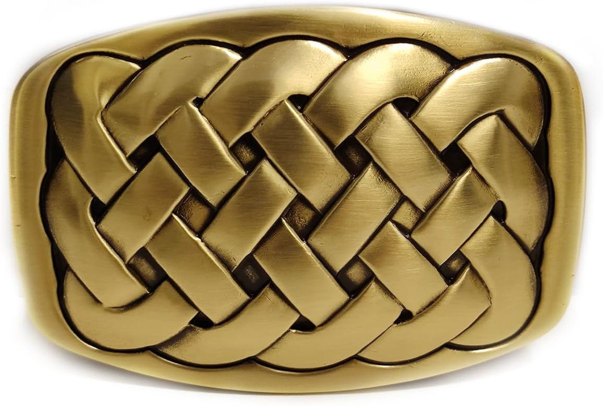 Solid Brass Buckle 1.5″-1.57″(38-40mm) Vintage Heavy Duty Belt Buckle Snap Faste