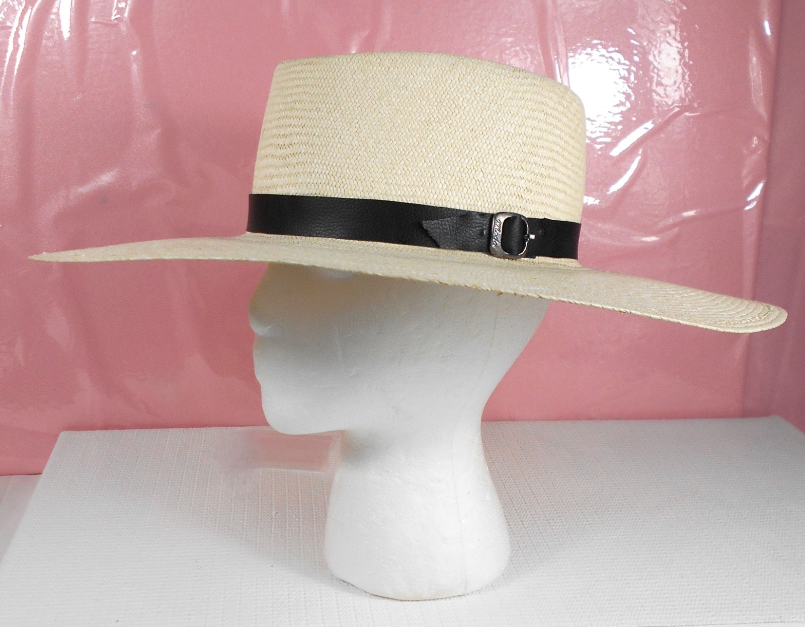 Unisex Hat_Marinera Peruvian-Panama Dance_Size M_Ivory_Toquilla Palm Straw_NEW