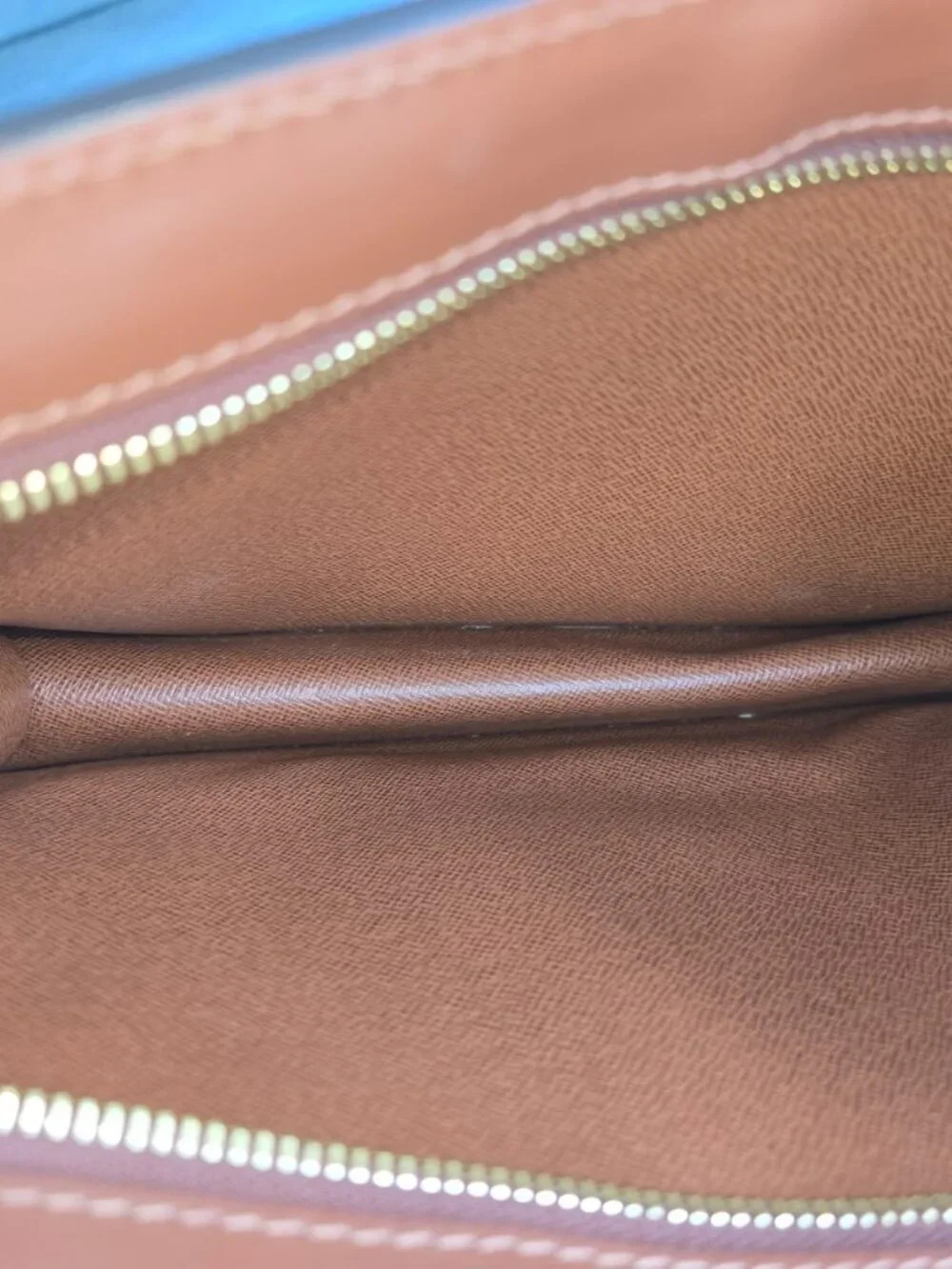 Authentic Louis Vuitton Pochette Homme Pouch Brown Leather