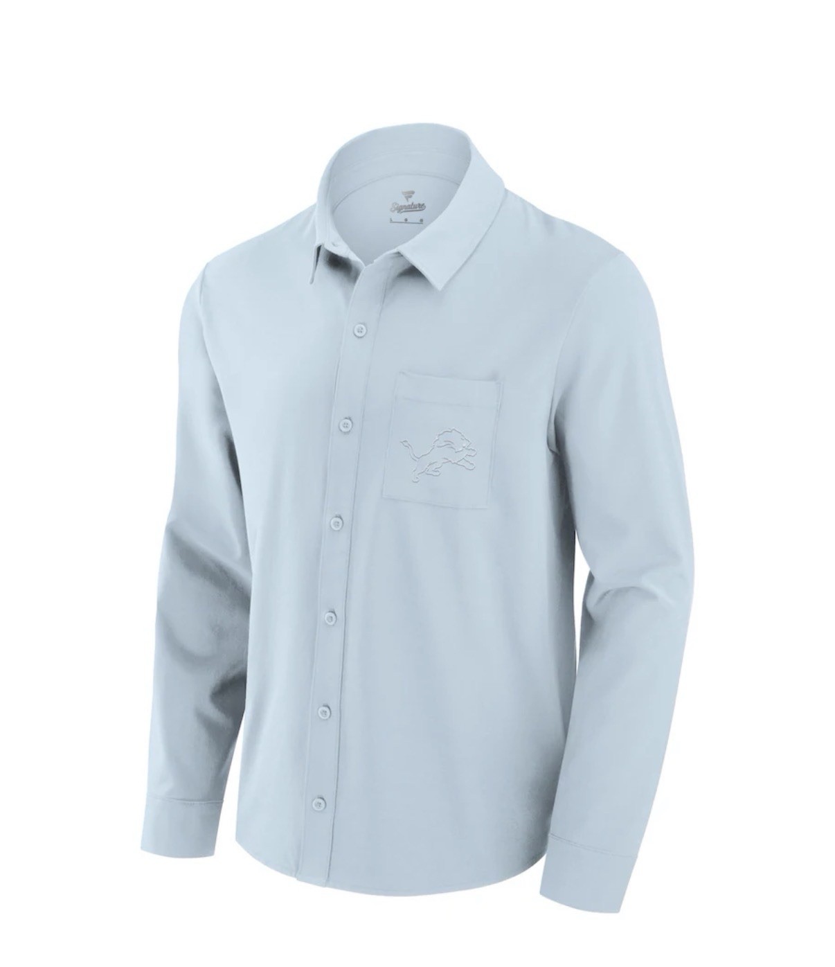 Detroit Lions Fanatics Front Office Long Sleeve Button-Up Shirt – Light Blue 2XL