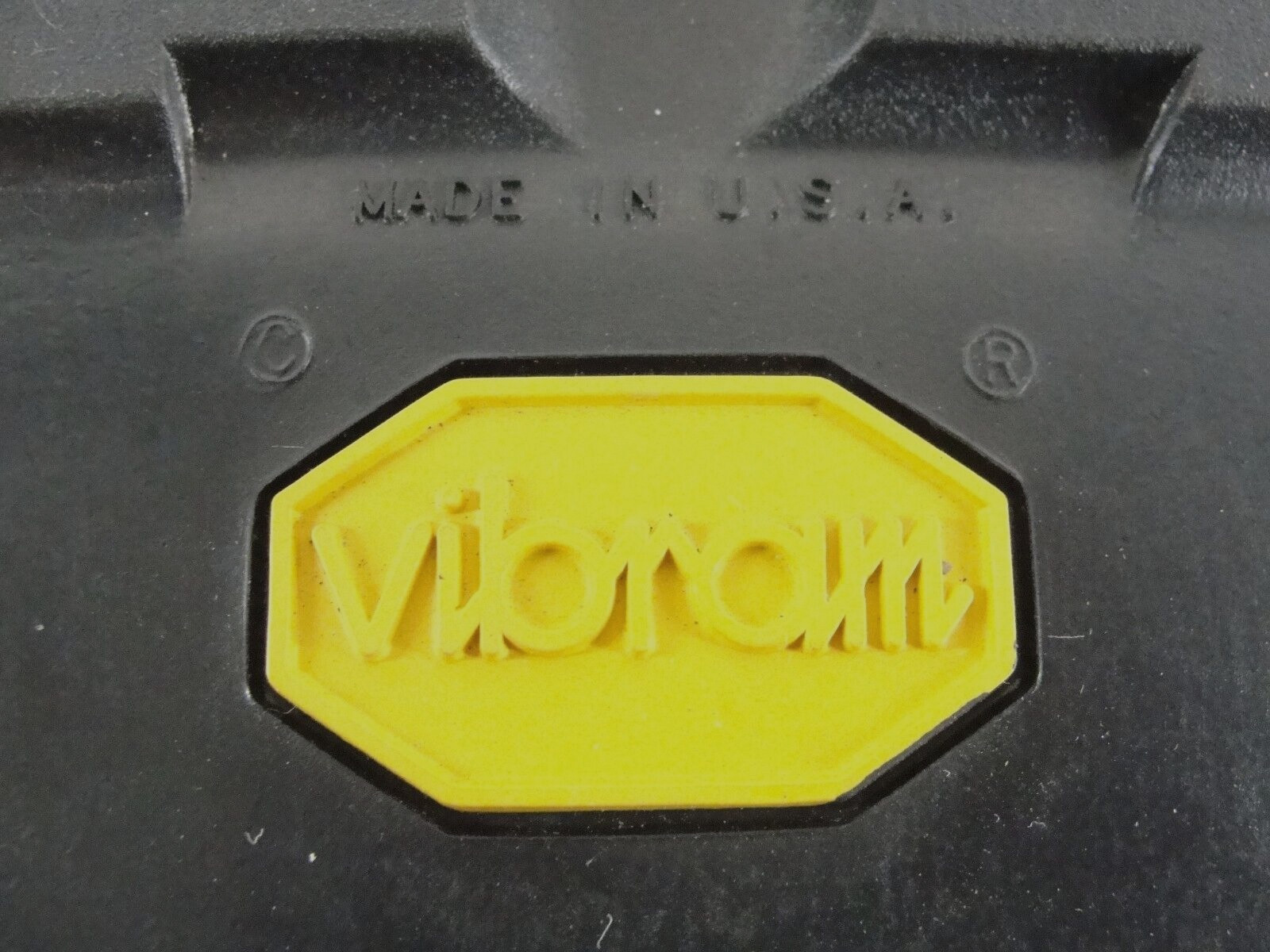 VIBRAM USA REPLACEMENT RUBBER BOOT SHOE REPAIR SOLE SOLID HEEL #134 COBBLER 8.5