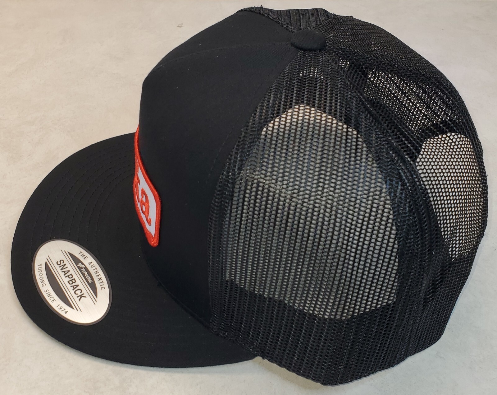 Tonka Patch Yupoong Trucker Hat / YP Classics 6006 Black/Black