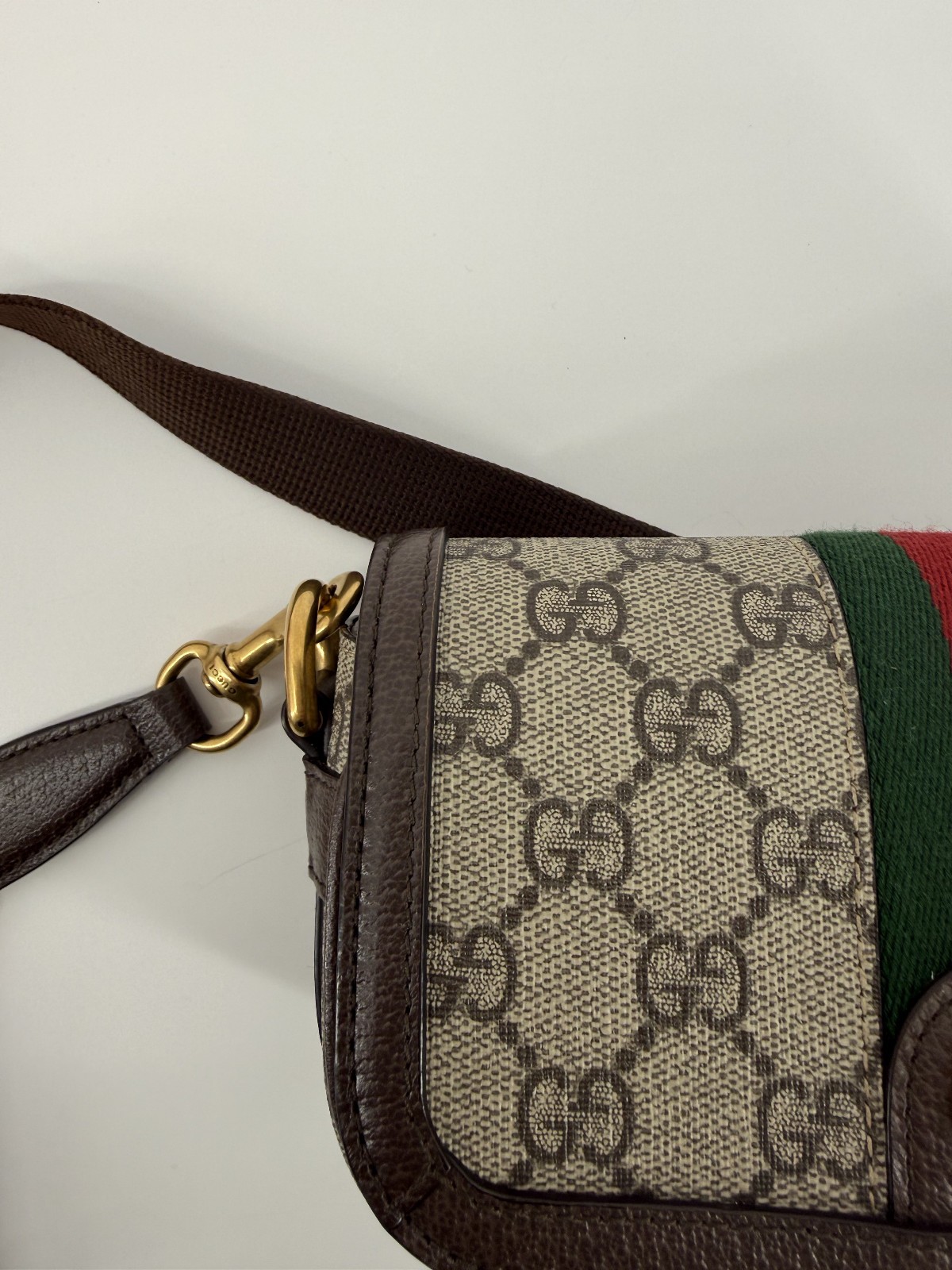 Gucci Ophidia Super GG Supreme Monogram Crossbody Shoulder Bag Box