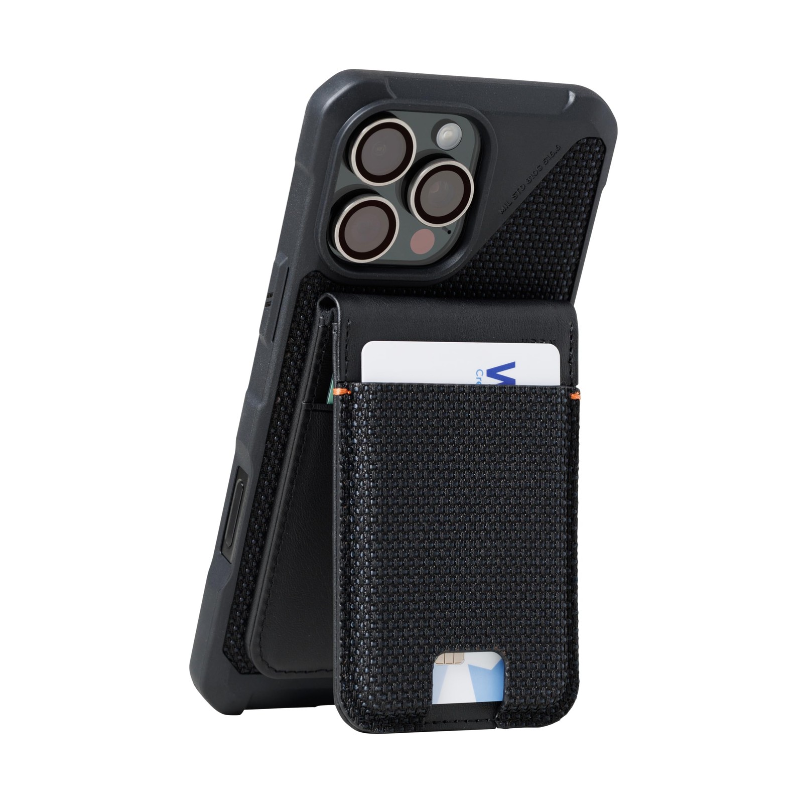 UAG Slim Magnetic Wallet Metropolis Made w/ Kevlar Black 6 Cards Kickstand RFID