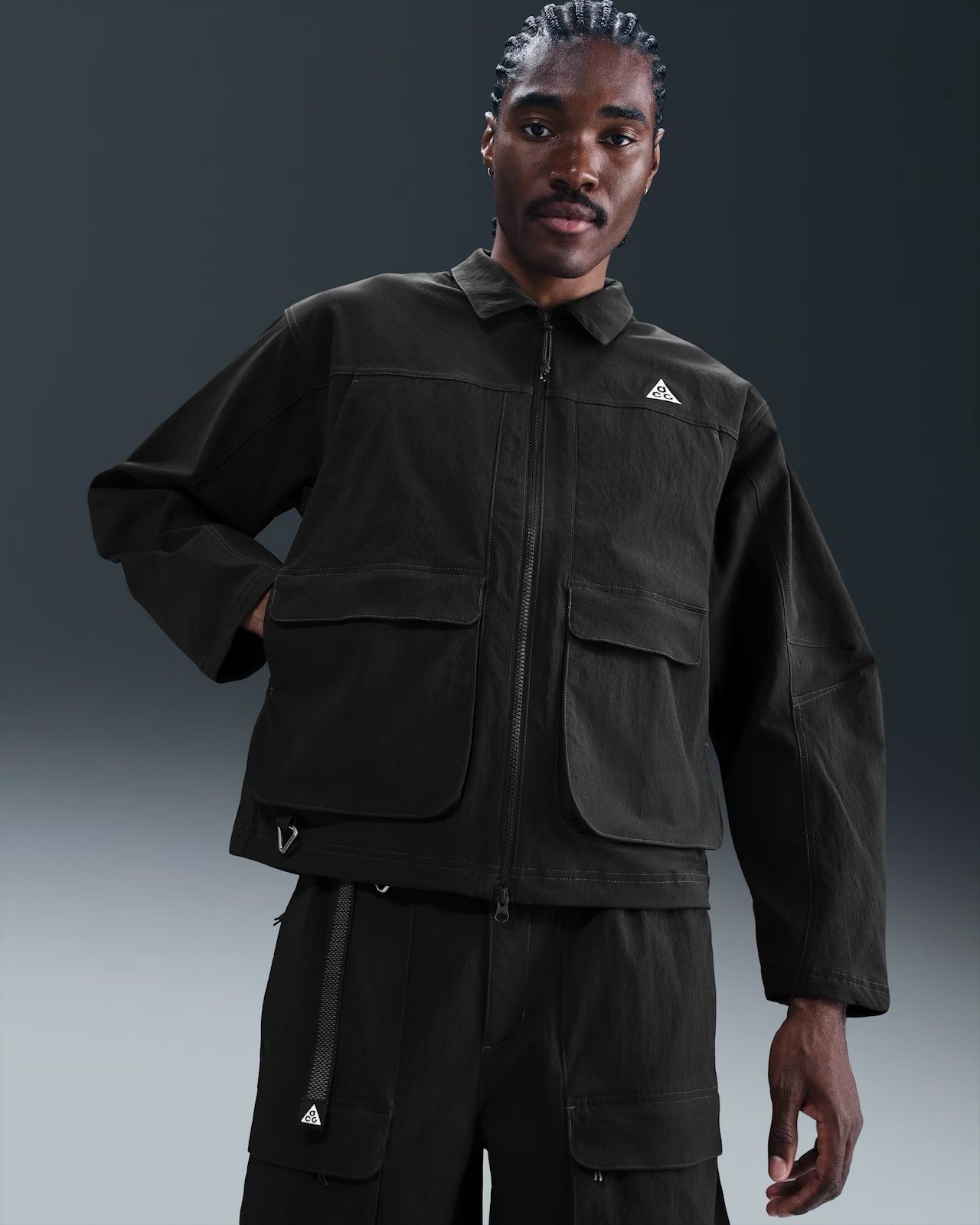 NEW $235 Nike ACG Smith Summit UV Jacket Black HV0598-010 Men’s Size L