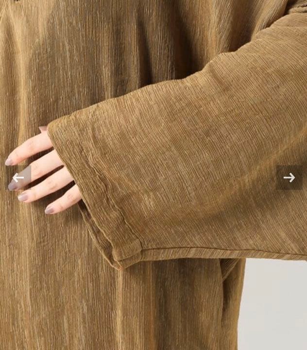 JOURNAL STANDARD BLACK CRANE Blouse Brown Free Size Long Sleeve