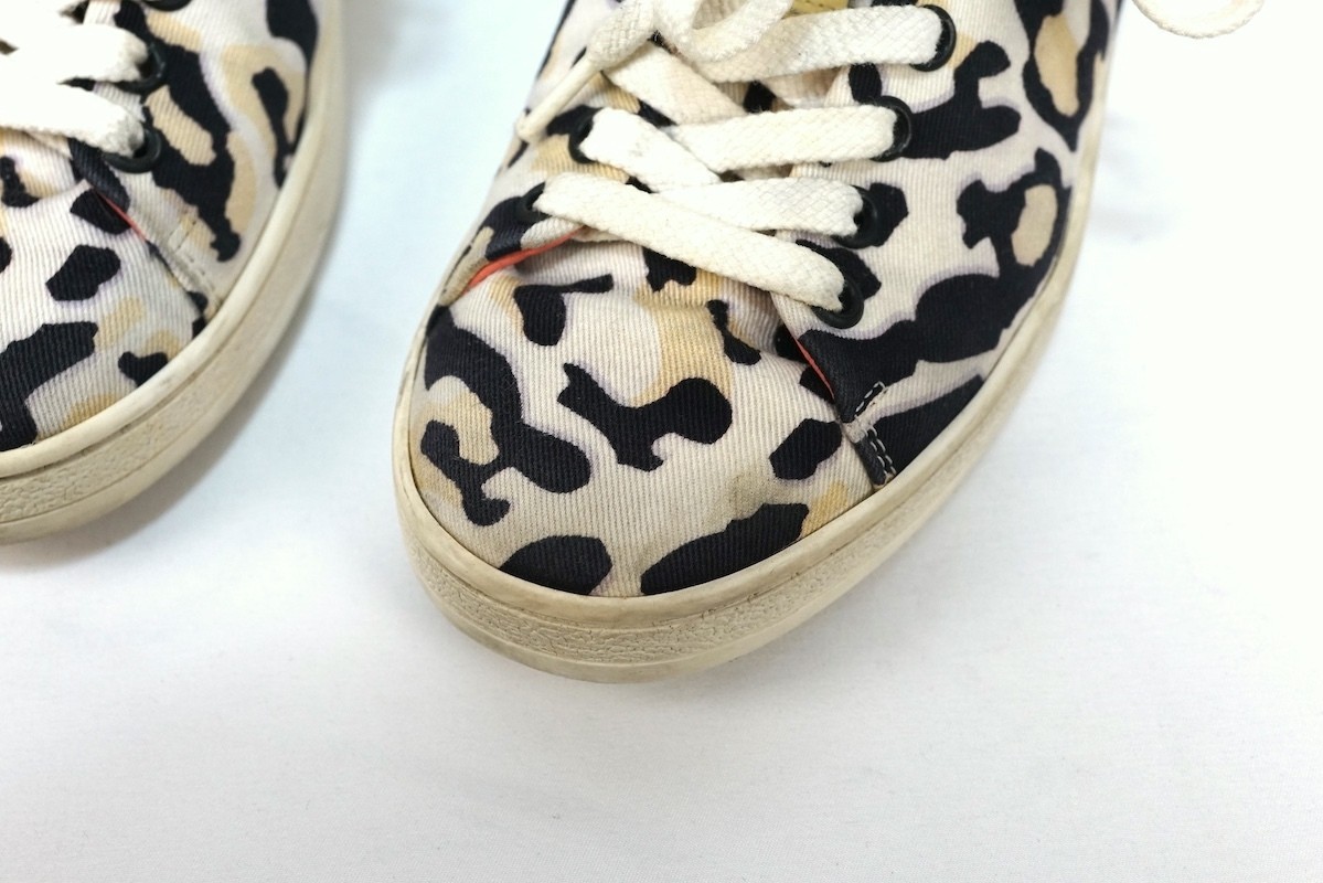 LOUIS VUITTON Frontrow Sneakers Leopard Print Womens Size 35 (Approx. 22.5cm)