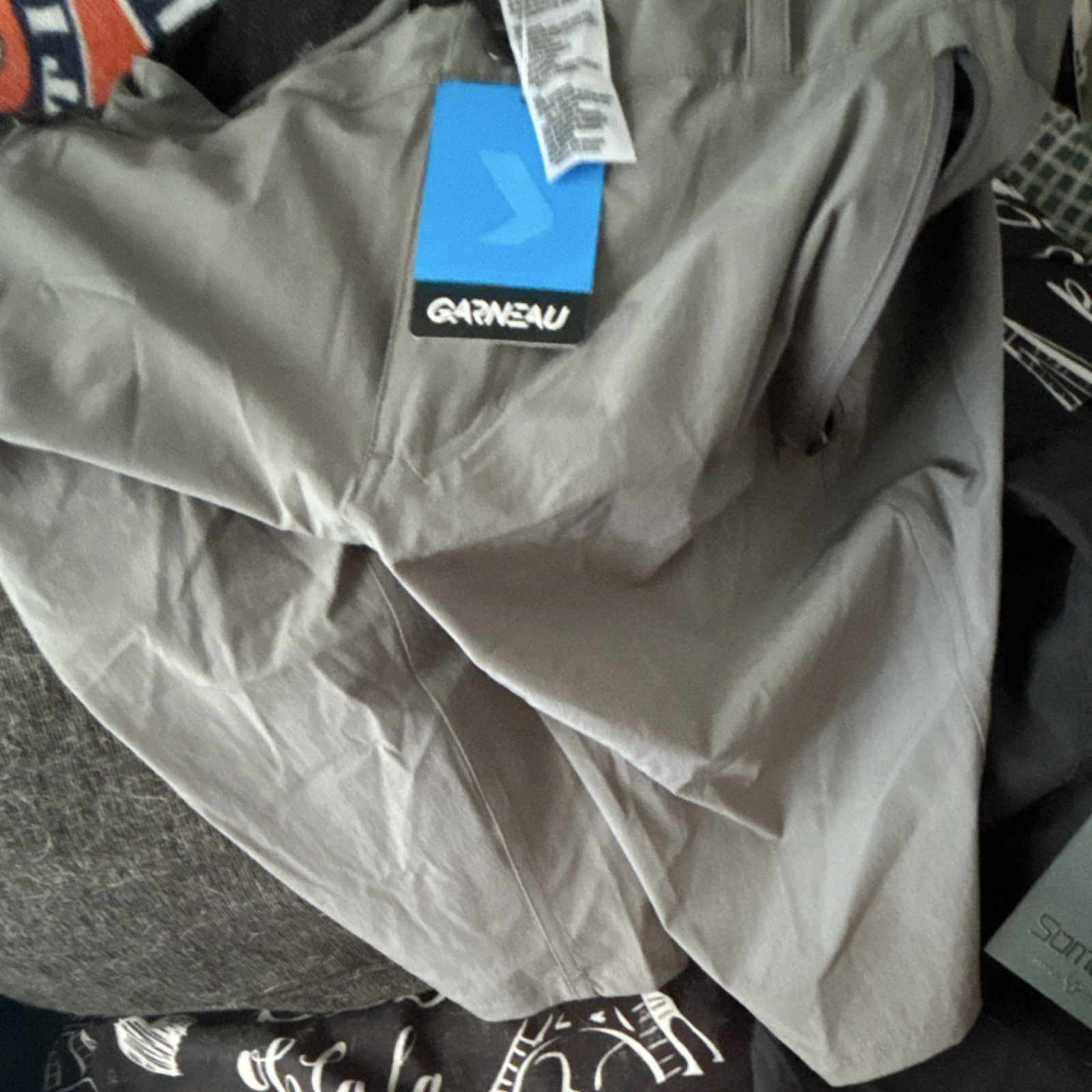Garneau Off Road Men’s Gray Casual Pants Straight Leg Stretch Pockets 38W M NWT