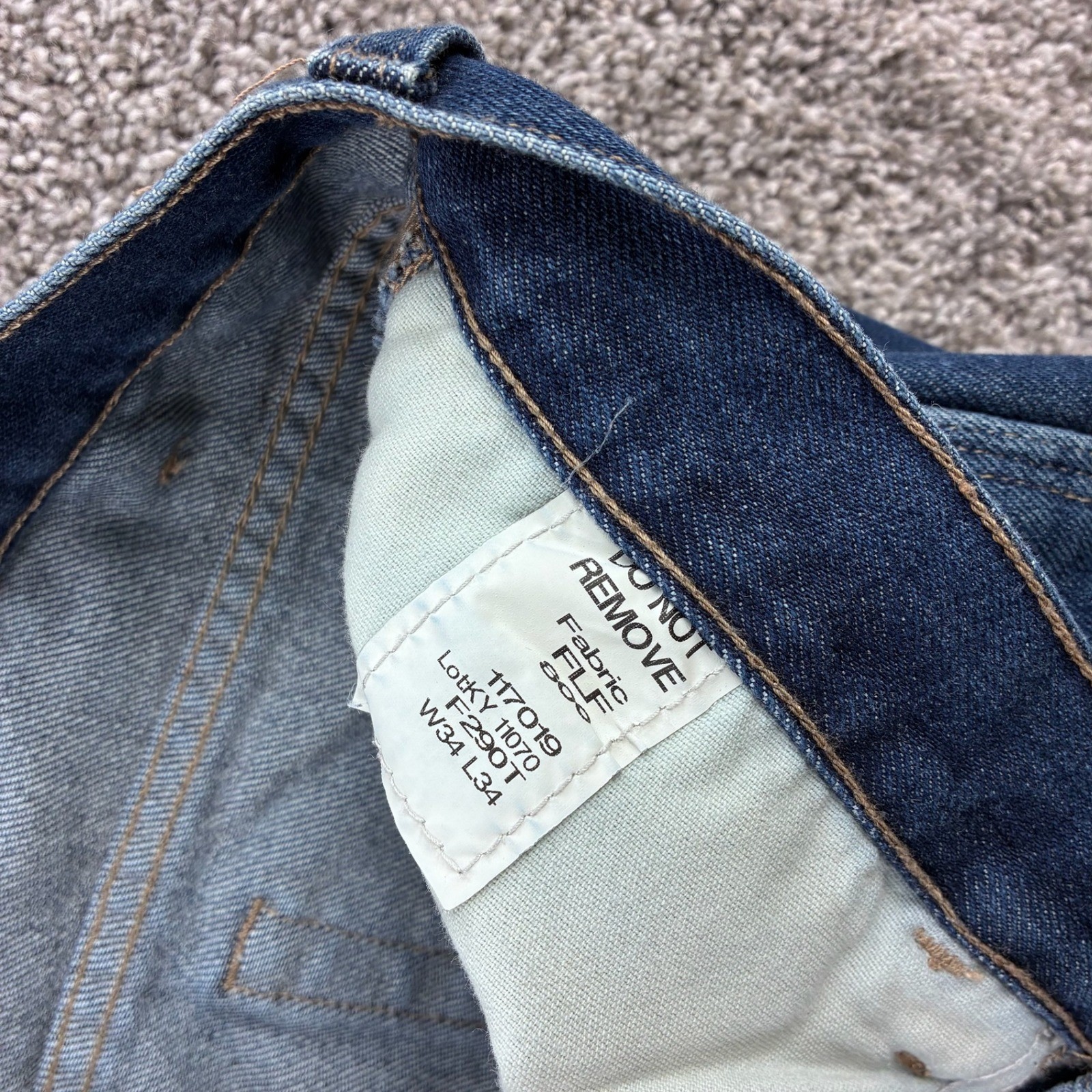 Tyndale Carpenter Jeans Mens 34×34 Blue FRMC Flame Resistant F290T USA Made