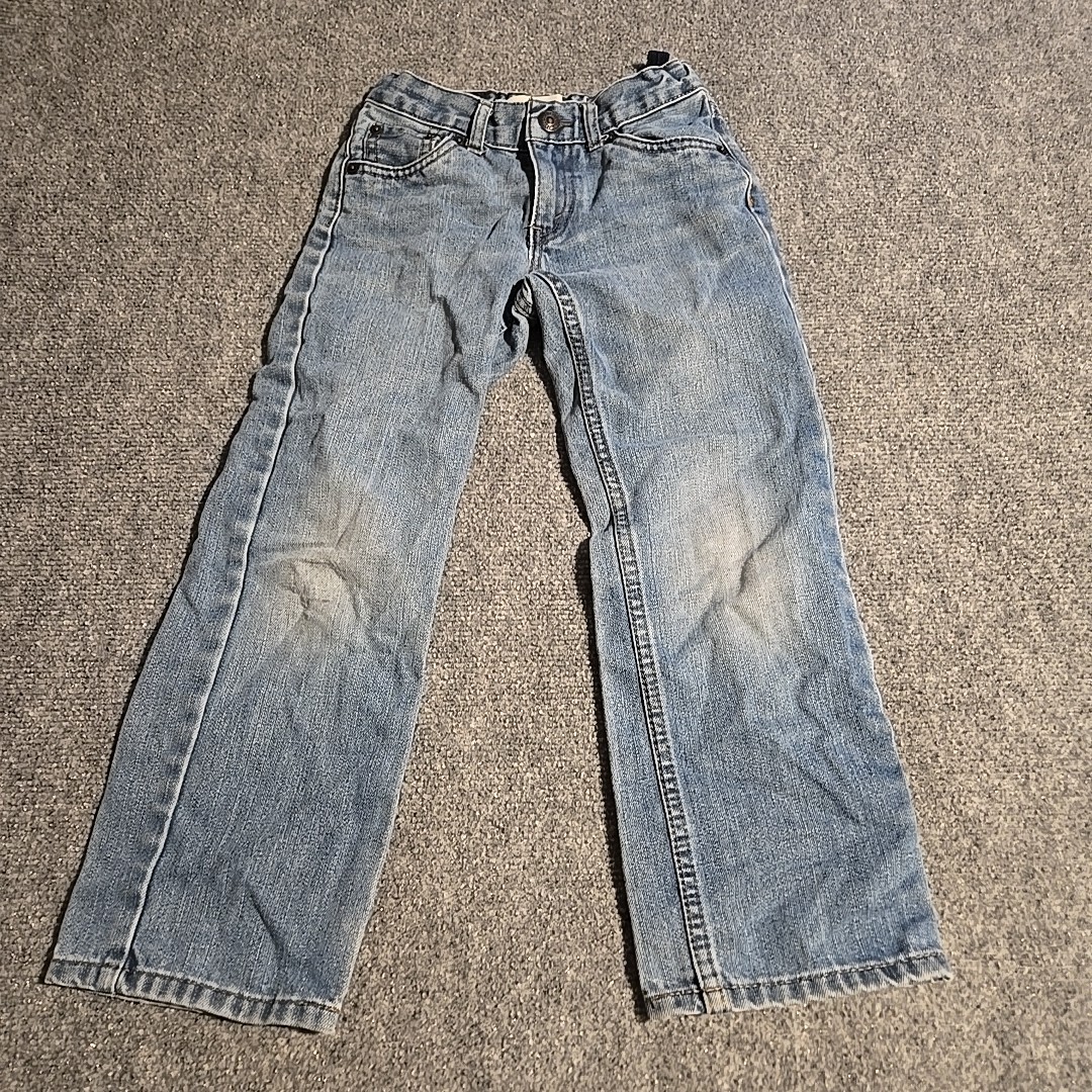 LEVI STRAUSS KIDS 505 BLUE JEANS SIZE 7 REG Blue Pockets Casual Denim Boys