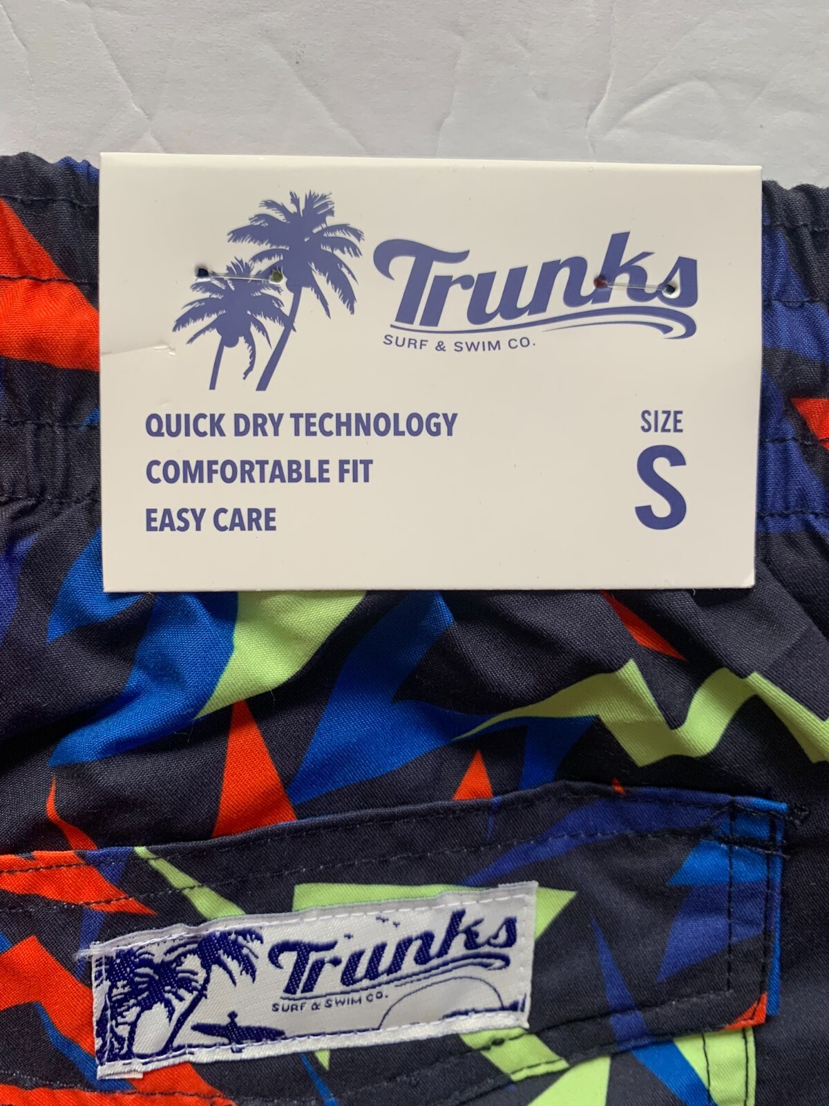 Sand n Sun Swim Trunks Bright Bolt Men’s Size Small NWT