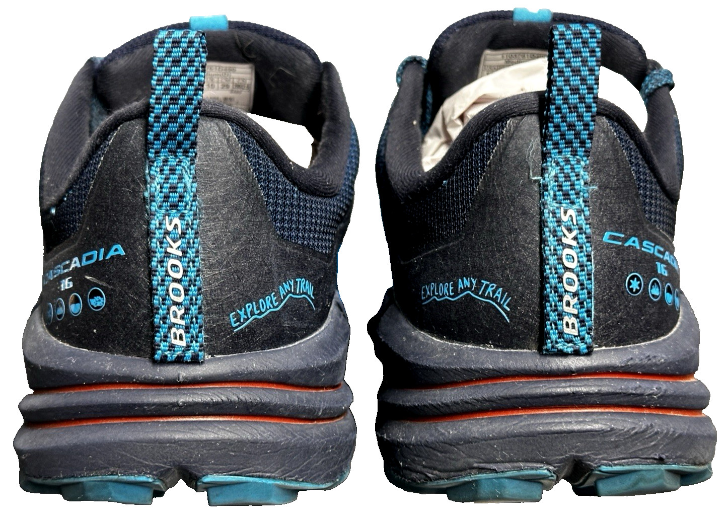 Brooks Cascadia 16 Trail Running Sneakers Men’s SZ: 11 Blue Black -Used