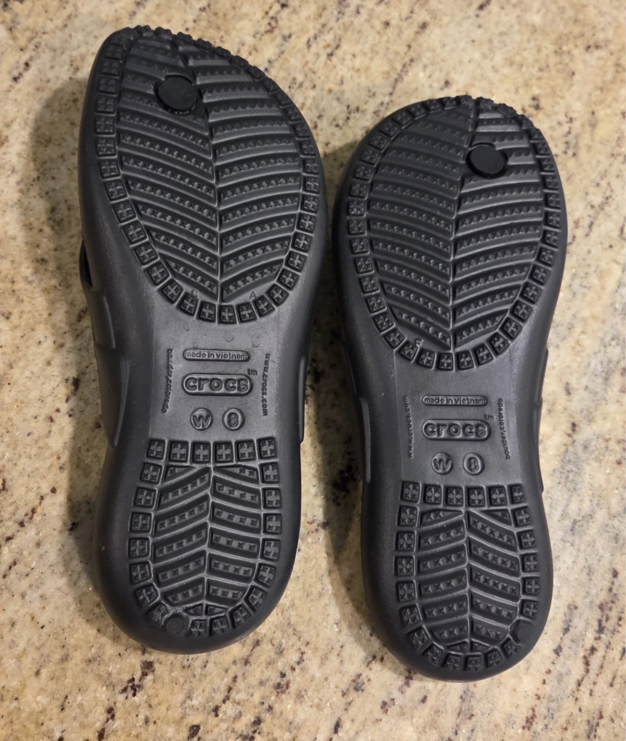 Crocs Kadee Flip Flop Sandals Women’s 8 Black Thong Slip-On Open Toe Comfort