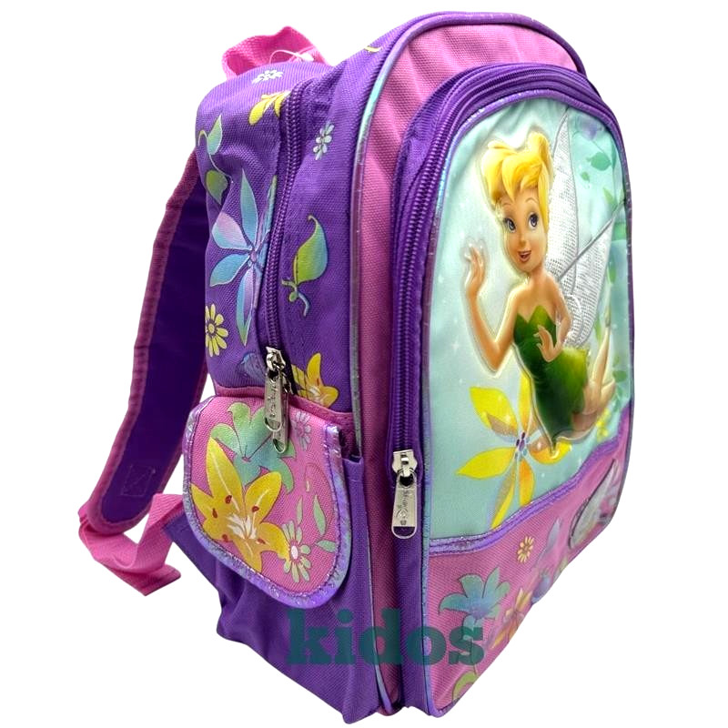 Tinkerbell Flowers and Butterfly 12″ Small School Backpack