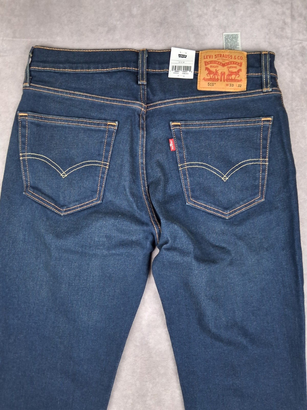 Levi’s 511 Slim Jeans Mens 32×32 Fit Blue All Seasons Tech Stretch Dark Wash NEW