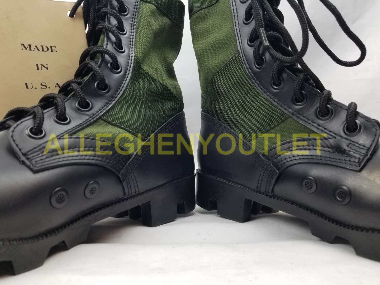 Vietnam Jungle Boots, 8″ Leather / Canvas, Military Army Tactical, MADE IN USA