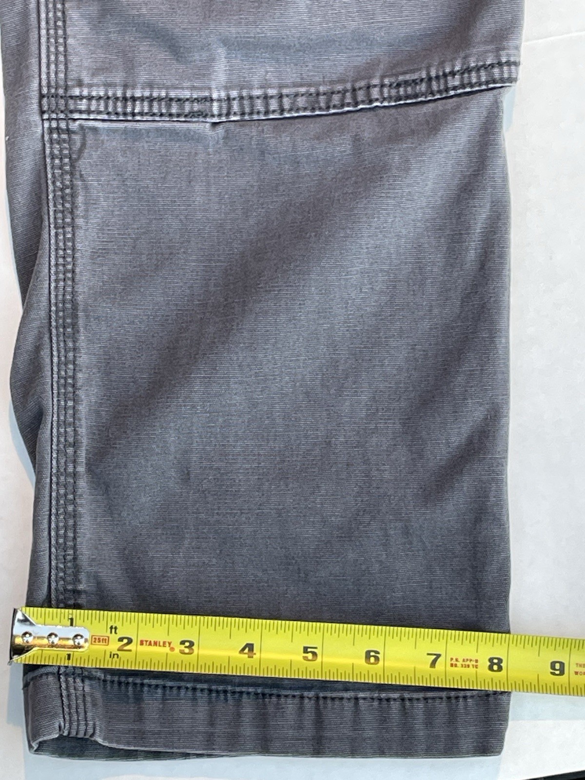 Carhartt Work Pant Mens 38×36 (34) Gray Rugged Flex Relaxed Fit Canvas Utility