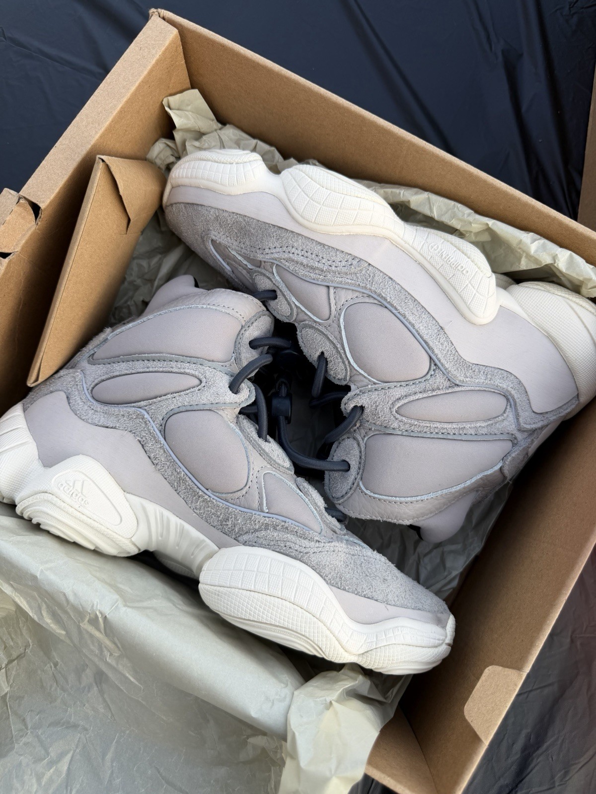 adidas Yeezy 500 High Mist Stone GV7775 High Top Suede White Men’s Sneaker