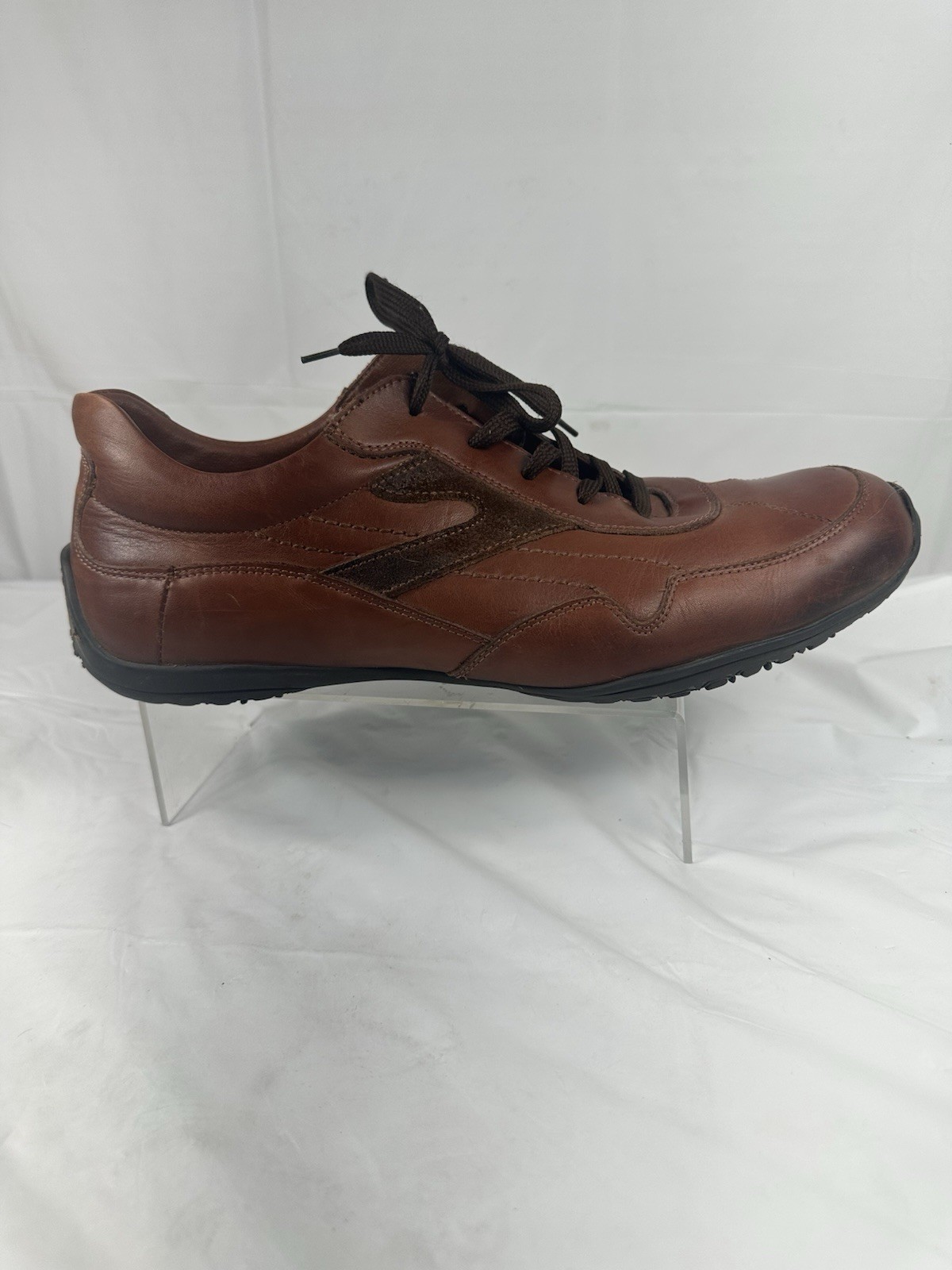 BASS MIDFIELD LEATHER WALKING SHOE SNEAKER SIZE 13 M