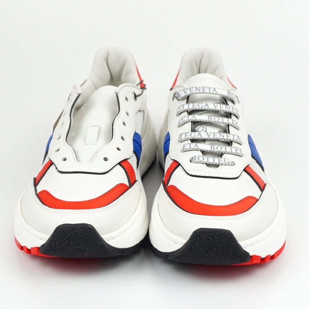 Bottega Veneta Speedster Low-Top Sneakers in White Leather, Size US 7.0/25cm