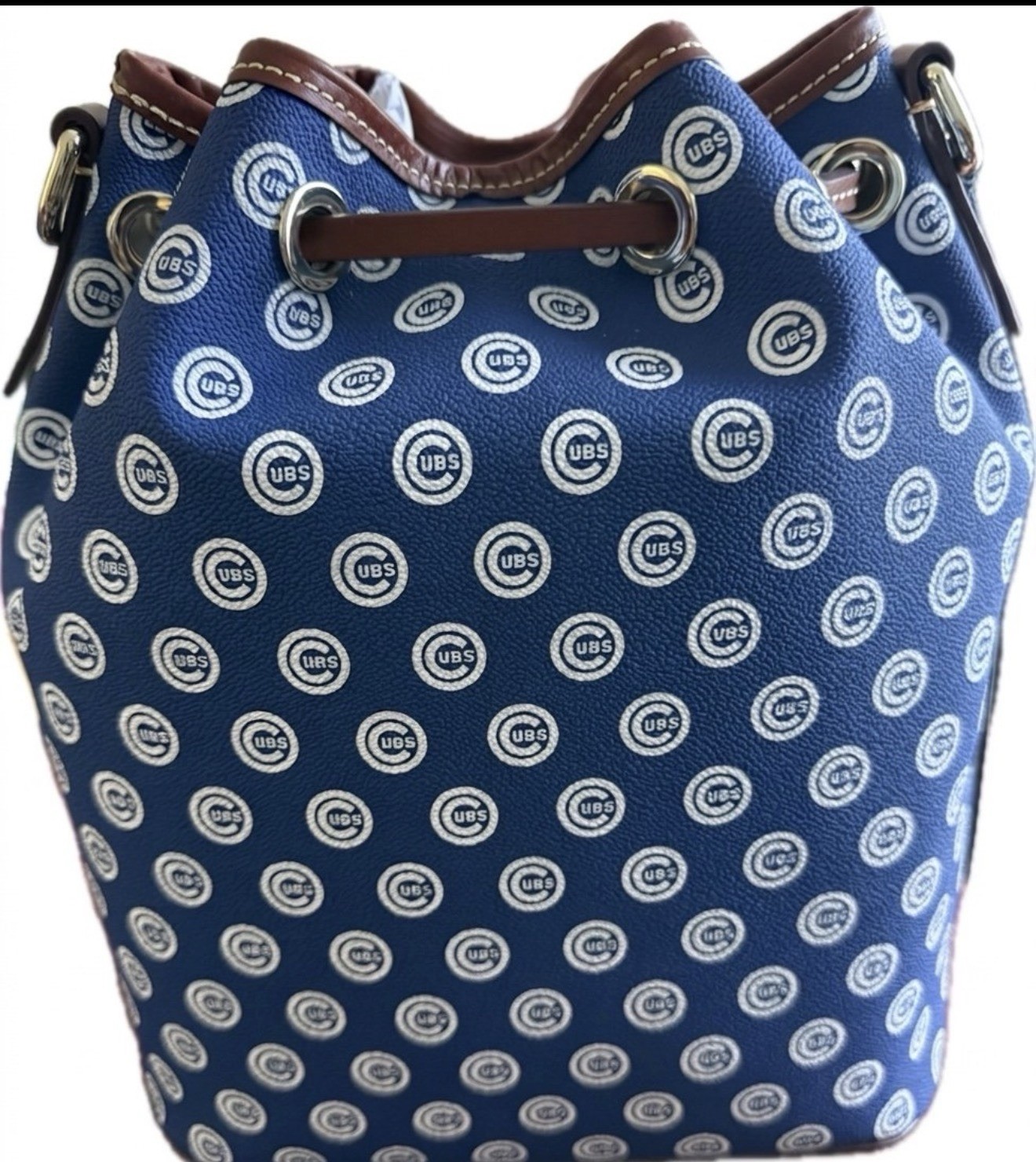 NWT Dooney & Bourke MLB Chicago Cubs Drawstring Bucket Bag