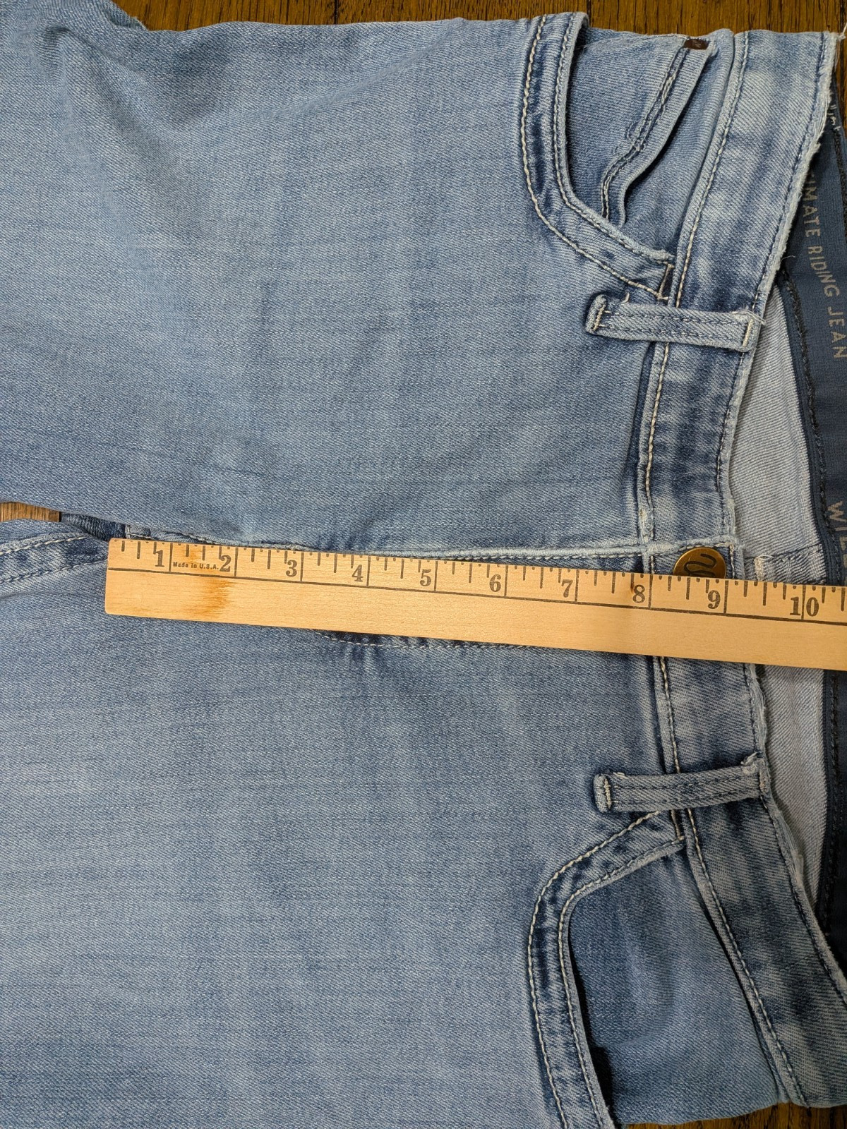 Wrangler Willow The Ultimate Riding Jeans Blue Womens 11×33 Stretch *READ 31×33