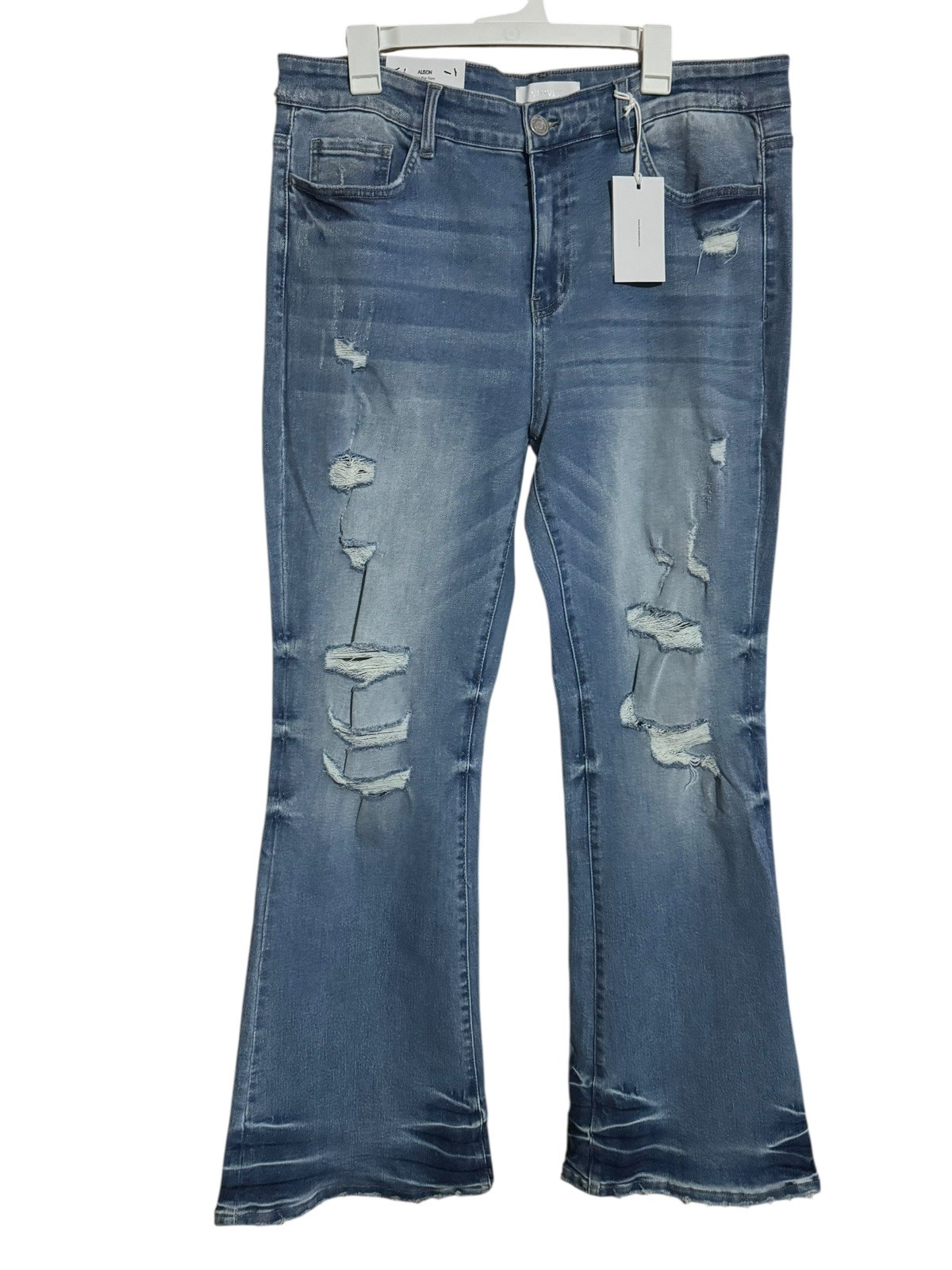 VERVET Jeans Size 16 Alison Mid-Rise Flare Jeans New With Tags