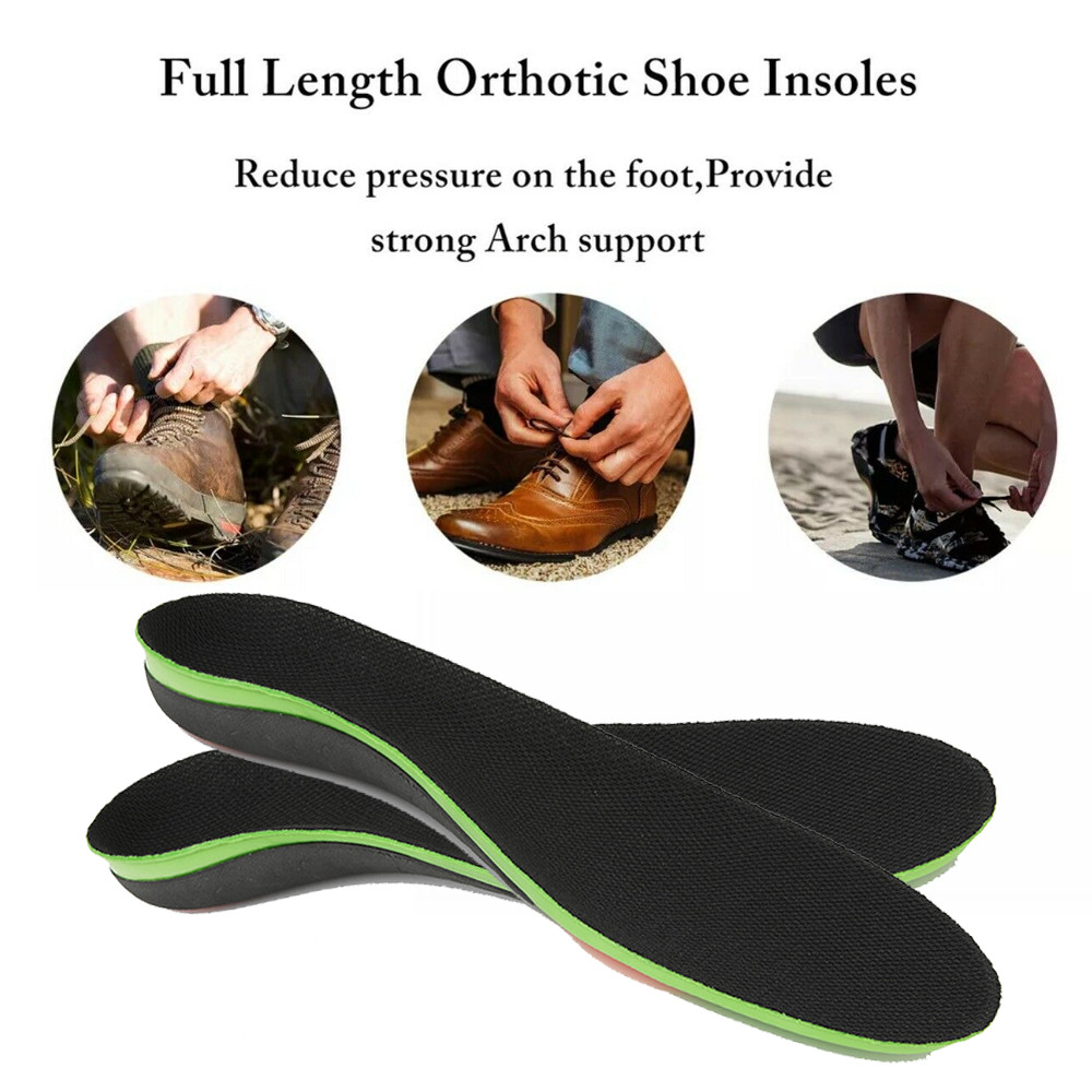 Ergonomic Insoles Gel Orthotic Running Insert Shoe Pad Arch Support Heel Cushion