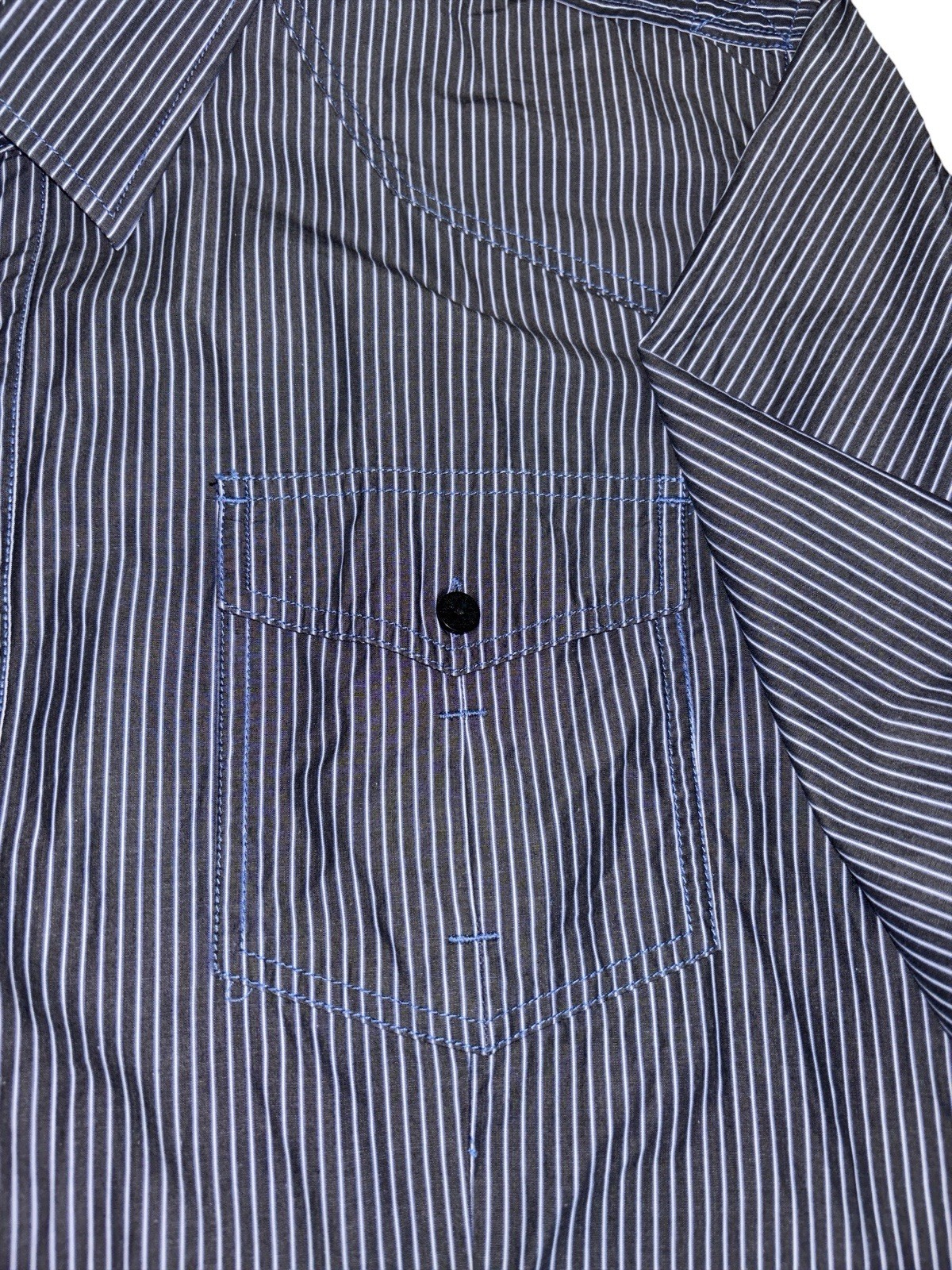 7 Diamonds Lot of 2 Men’s XXXL Big & Tall Striped Long Sleeve Dress Shirts