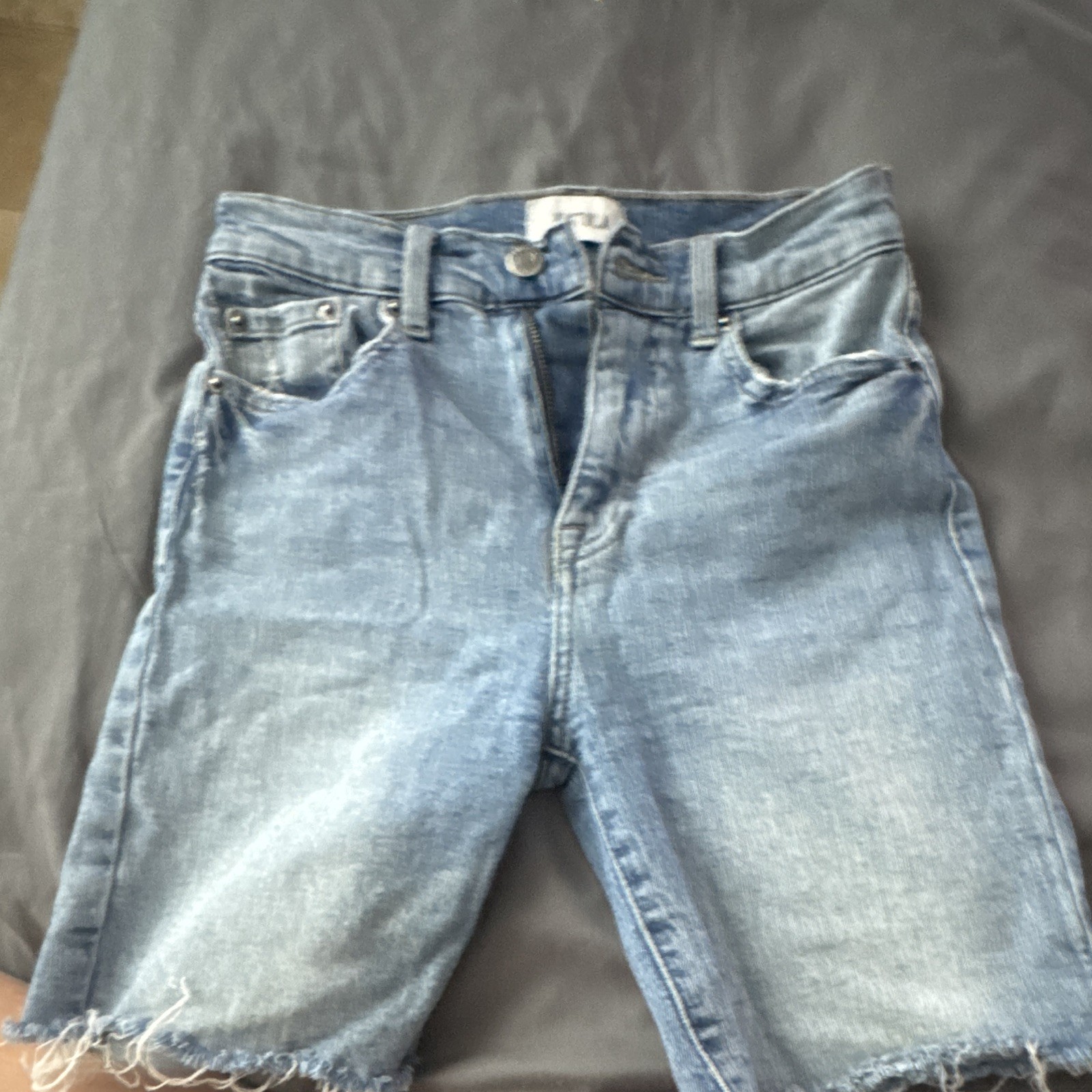 PISTOLA Women’s Blue Light Wash Denim Cut Off Shorts Size 25 5-Pocket
