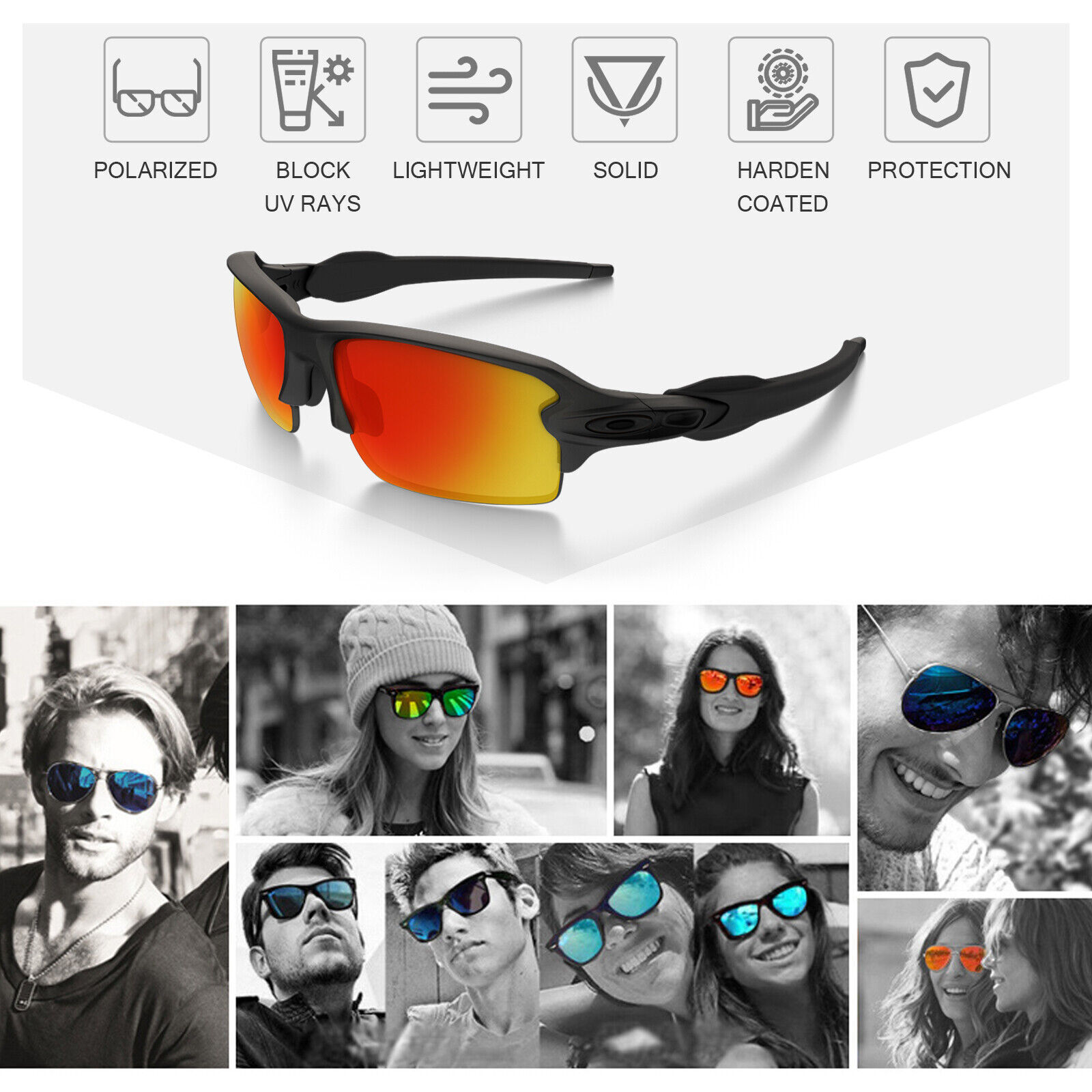 TRUE POLARIZED Replacement Lenses for-Oakley Radar Path OO9051 Wholesale