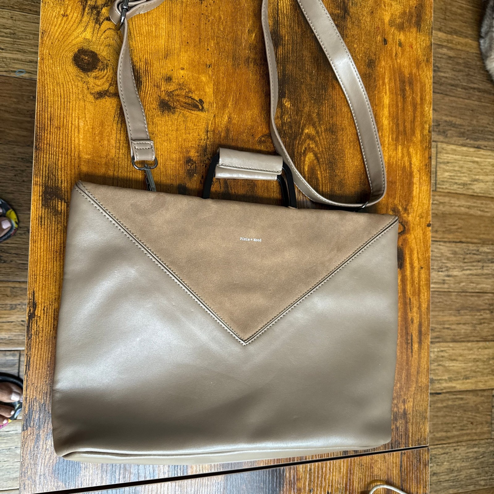 Mlouye Convertible Flex Bag in Suede and Leather