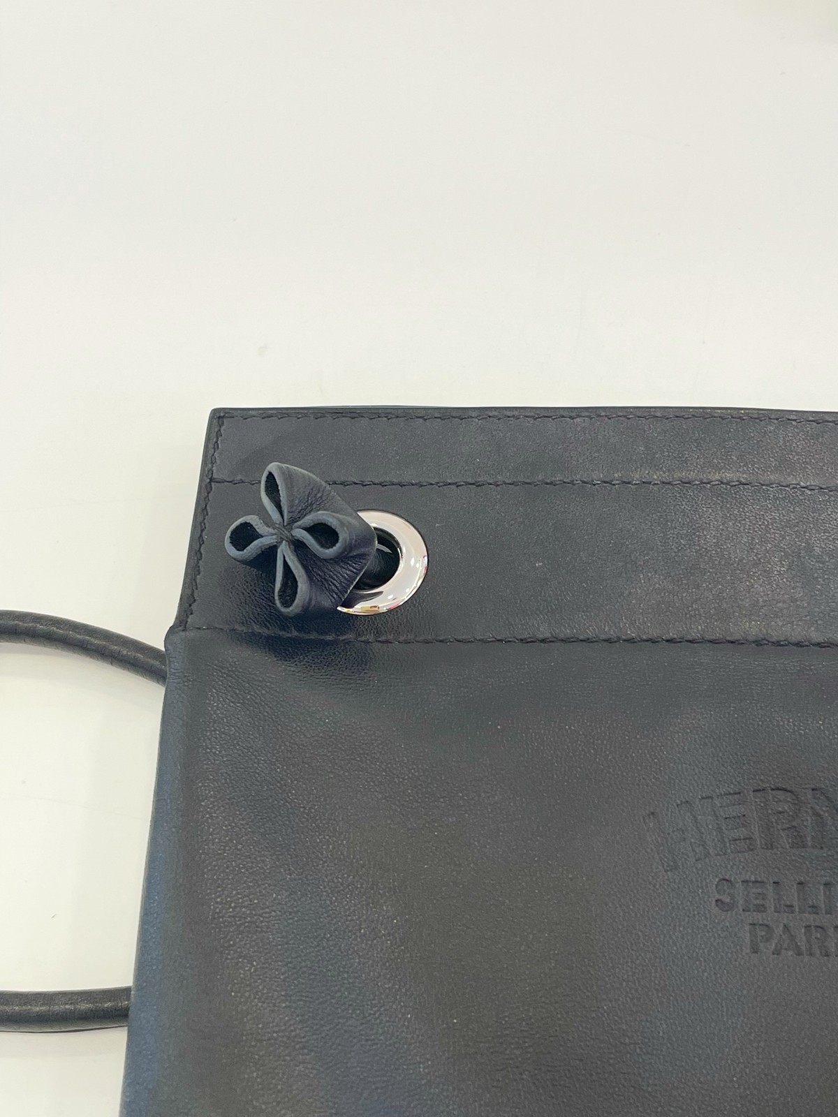 Hermes PHW Aline Shoulder Bag Leather Noir