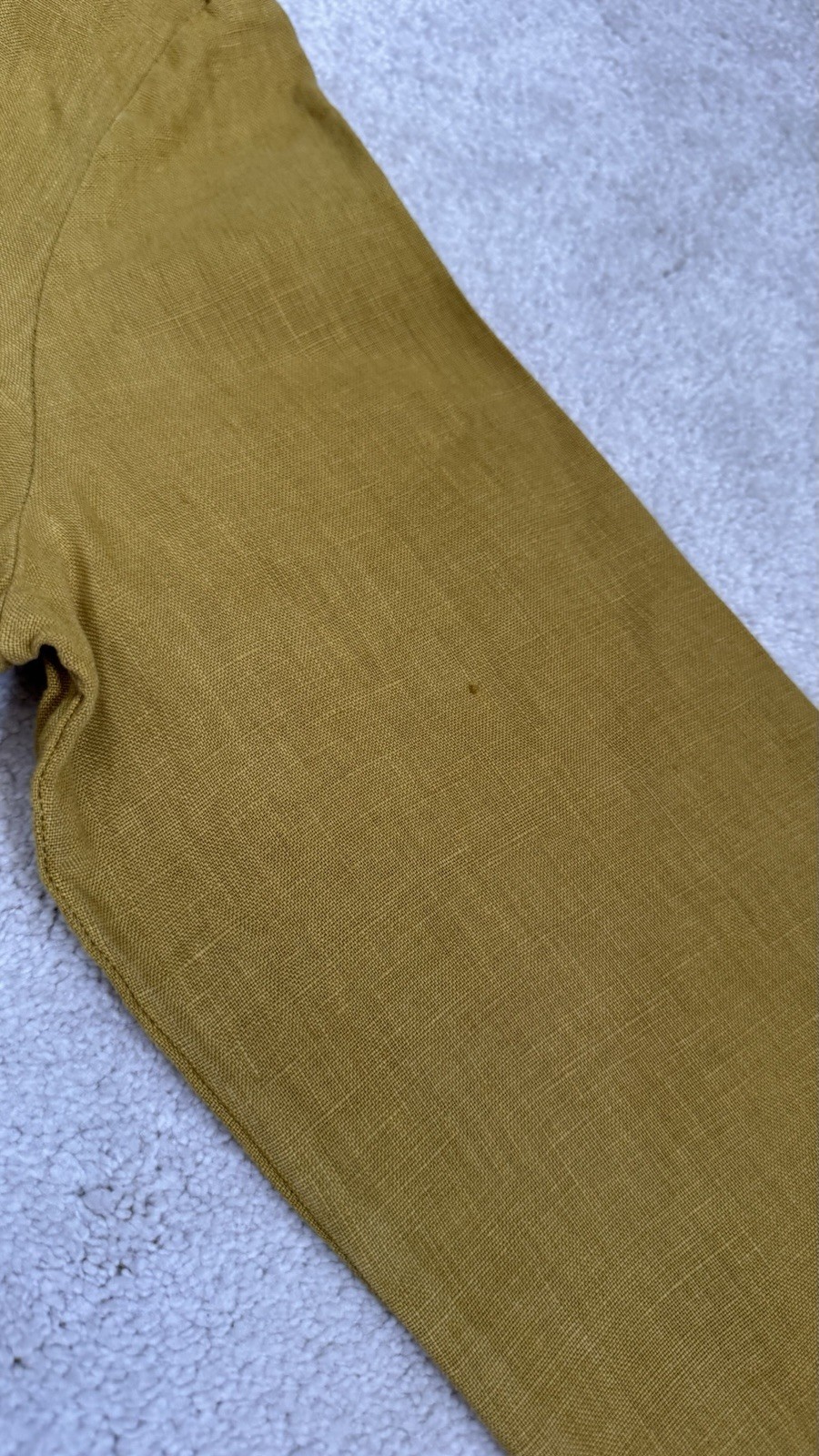 SEASALT ‘SHALLOW LAYERS TUNIC’ MUSTARD 100% QUALITY FEEL LINEN SIZE 12, POCKETS