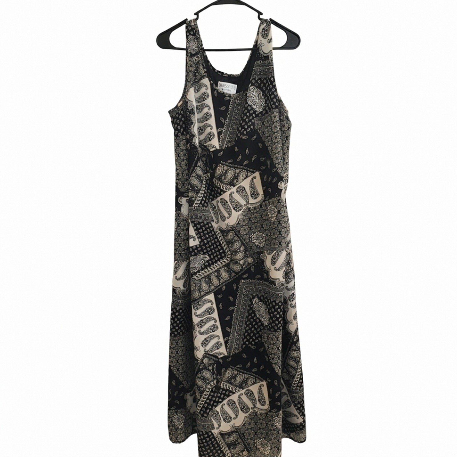 Dress-U II by Sharon Black & Ivory Paisley Maxi Dress Size 18 Boho