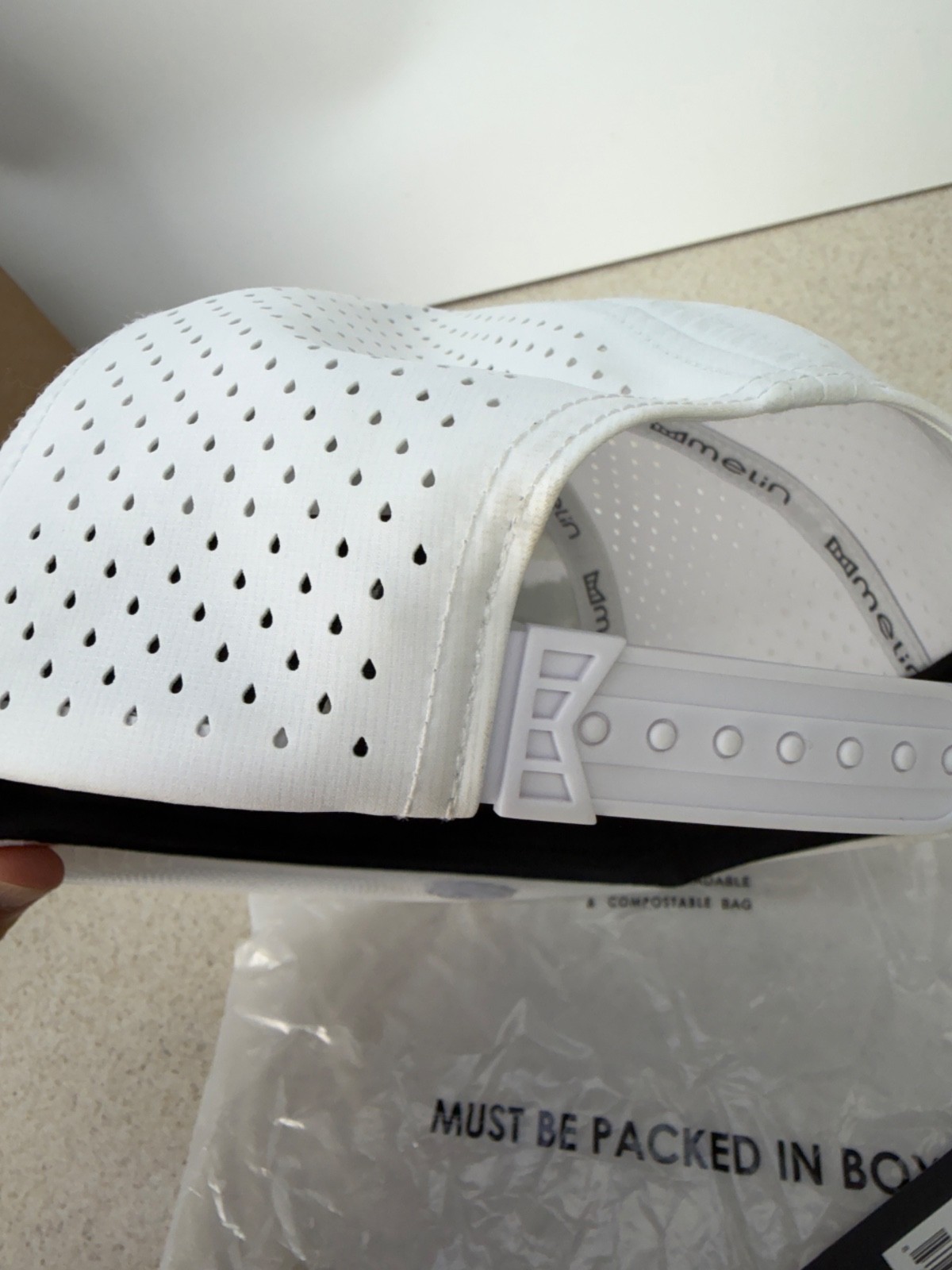 Limited Edition Melin Hydro Coronado Brick Hat WHWH – WHITE ON WHITE – XL