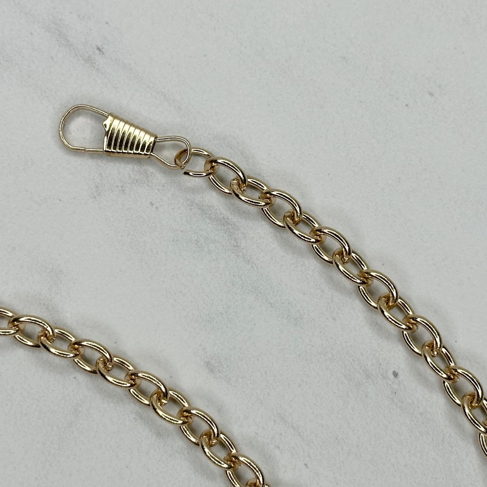 Gold Tone Chain Link Purse Handbag Replacement Strap 46.5″ Crossbody