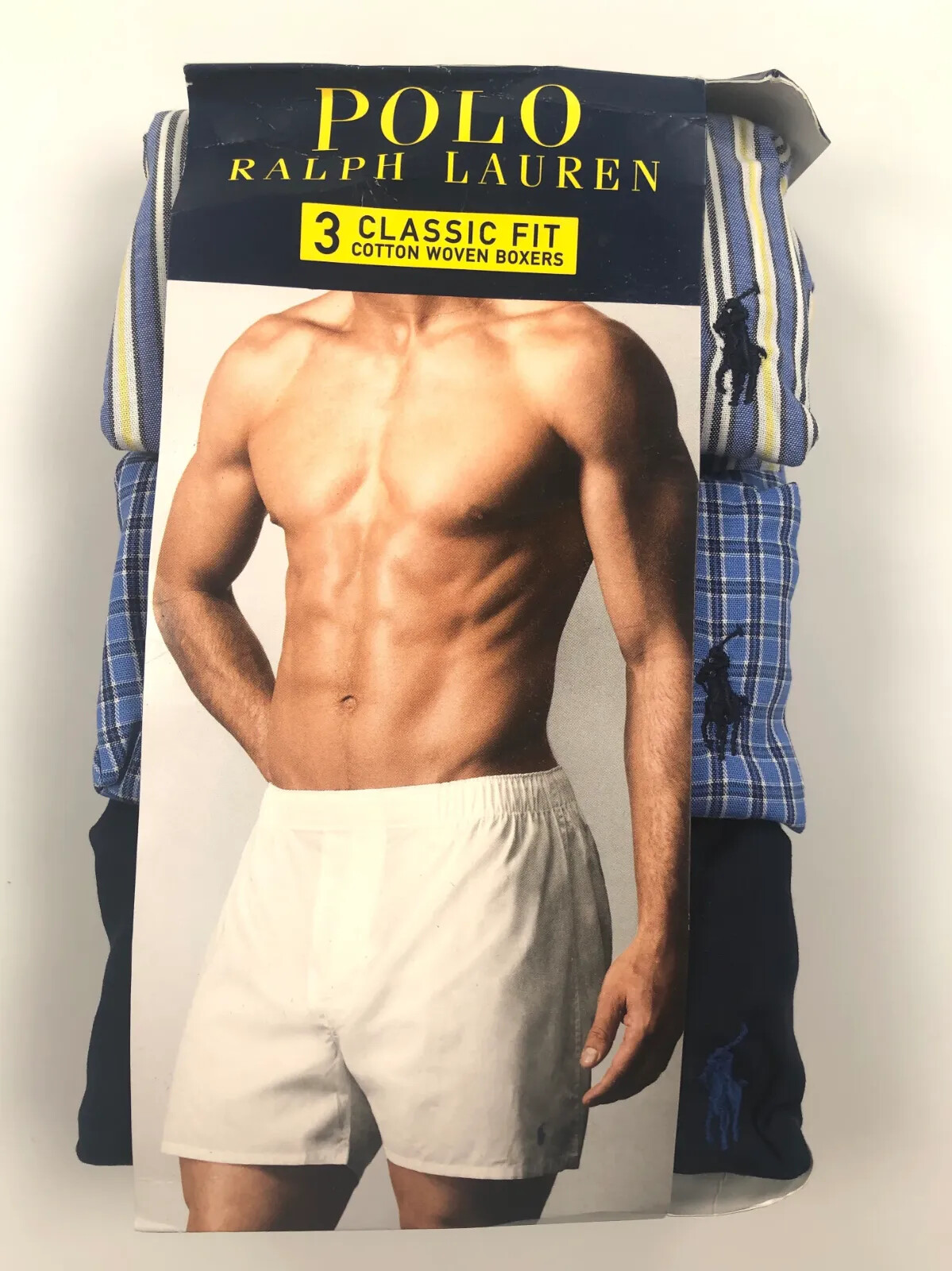 XL (40-42″) 102-107 cm POLO RALPH LAUREN 3 PACK CLASSIC FIT WOVEN BOXERS