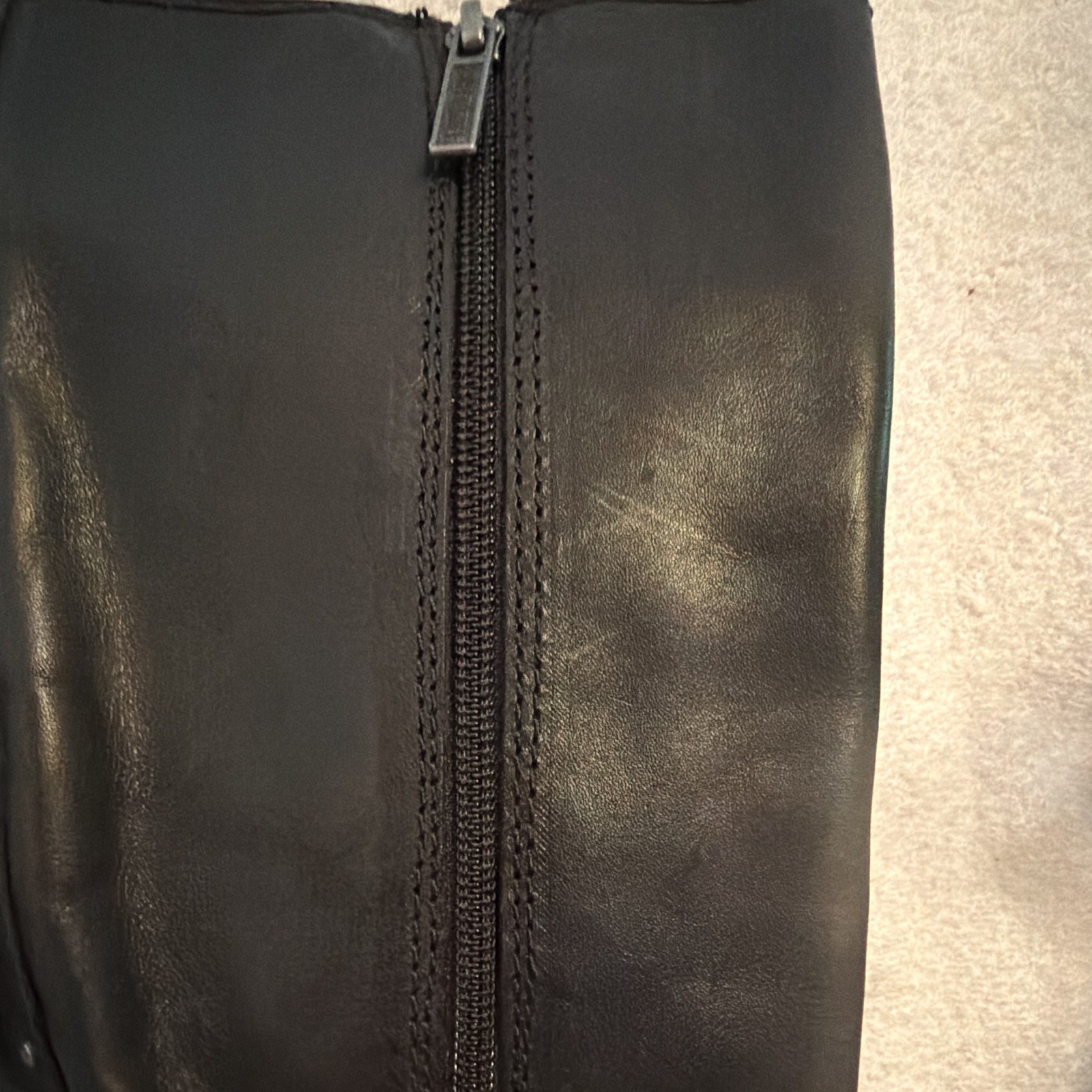 Harley-Davidson Women’s Tall Leather Biker Boots Size 6.5 Buckle & Studs