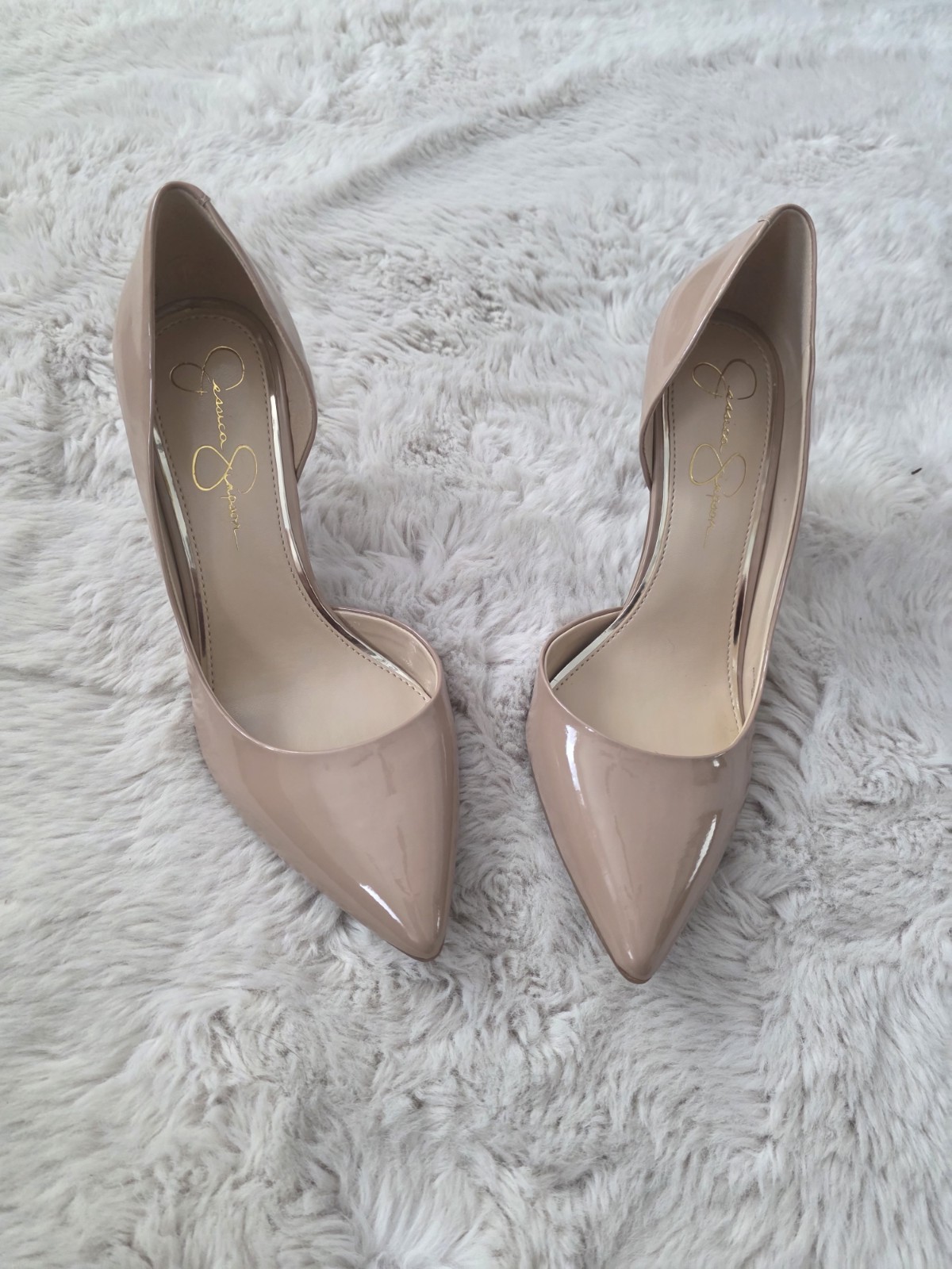 Jessica Simpson Livvy High Heel Pumps Stiletto Size 9 Nude