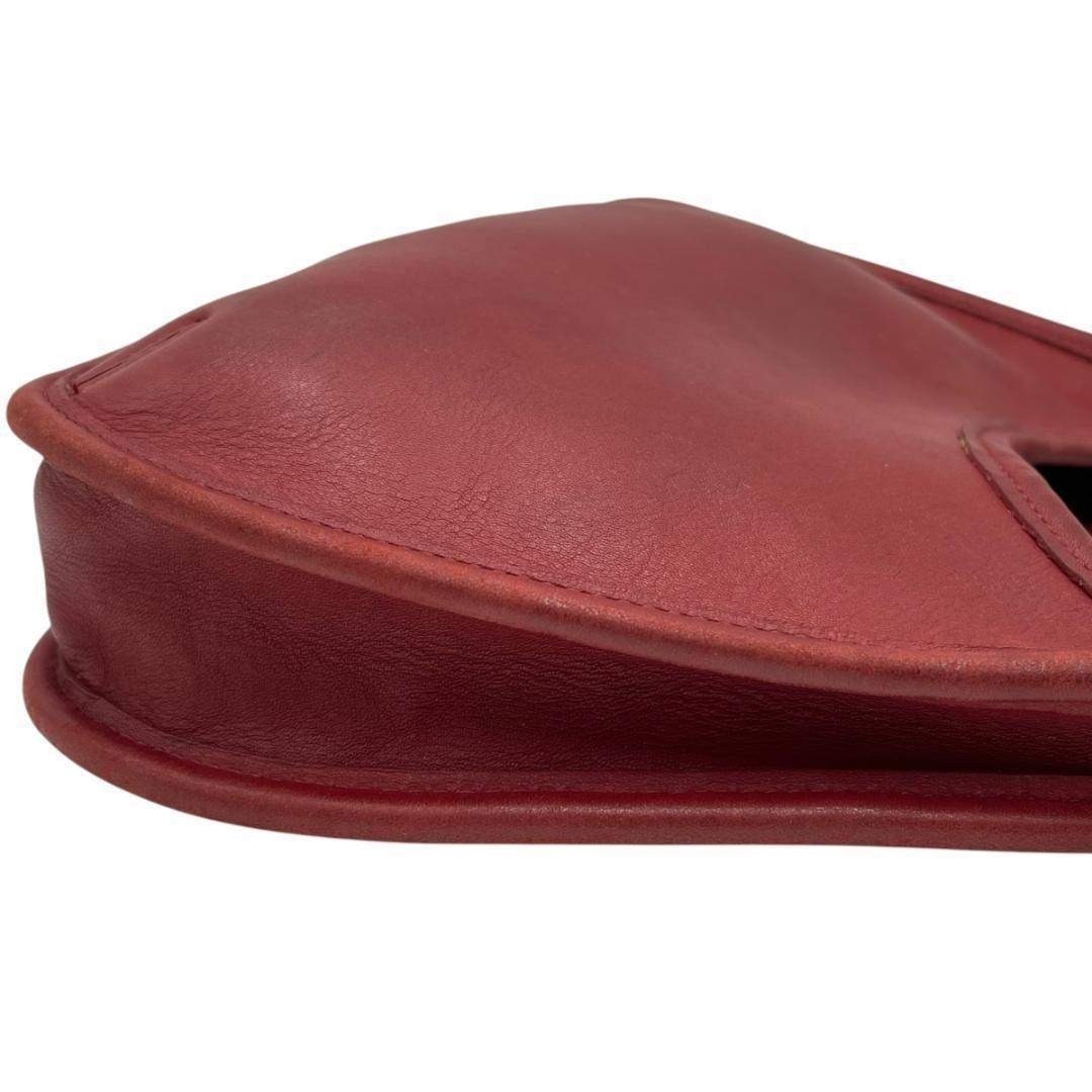 COACH Ergo Handbag 9027 Leather Shoulder Bag Red Vintage Japan