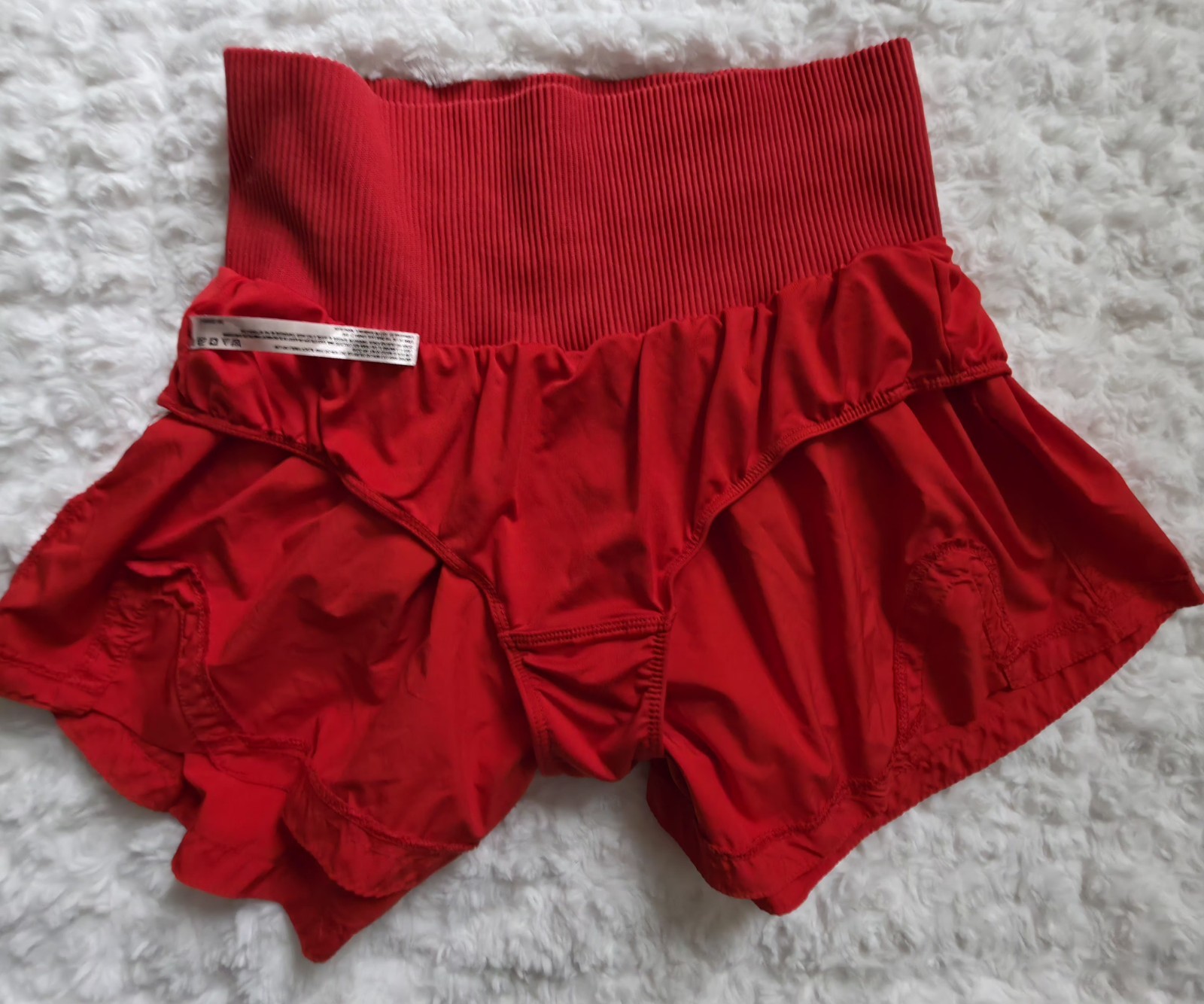 Free People Movement Womens S Carpe Diem Running Pickleball Athleisure Red Short