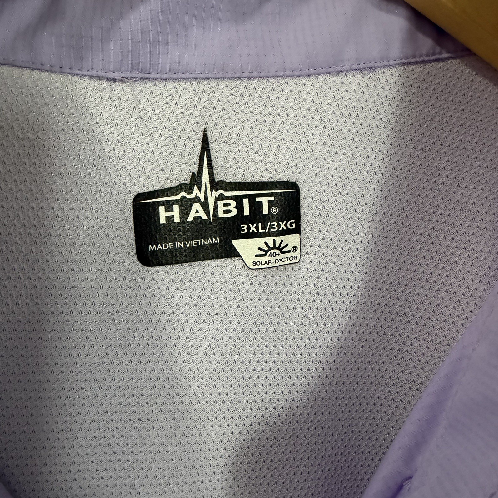 Habit Vented Back Short Sleeve Sport River Fishing Shirt UPF40 Mens 3XL Purple