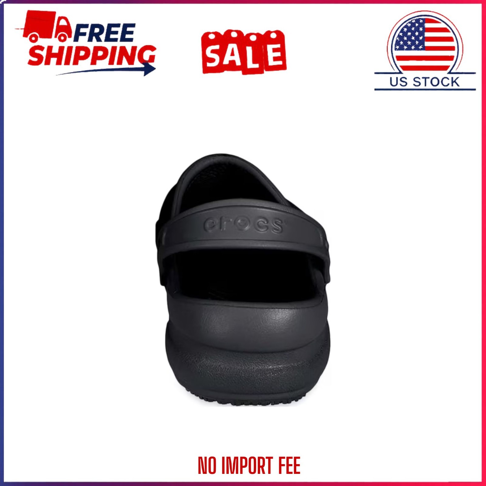 HOT SALE Crocs at Work Unisex Bistro Slip Resistant Clog FREE SHIPPING