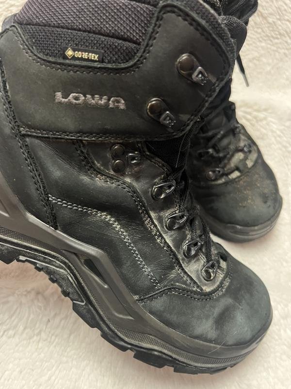 Men Lowa Boots Black Leather 43