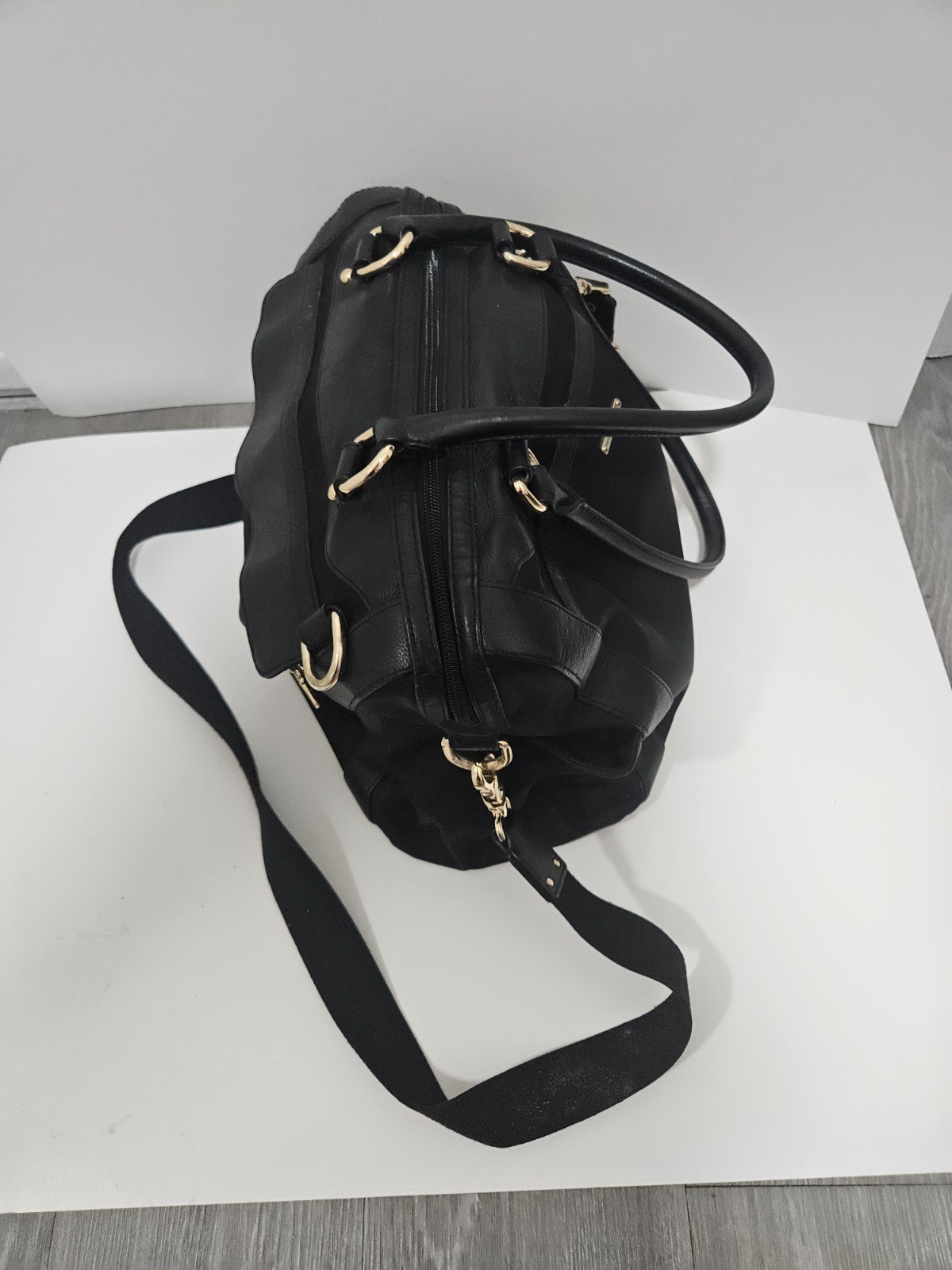 Rebecca Minkoff “Knocked Up” LEather & Nylon Diaper Bag/ Tote
