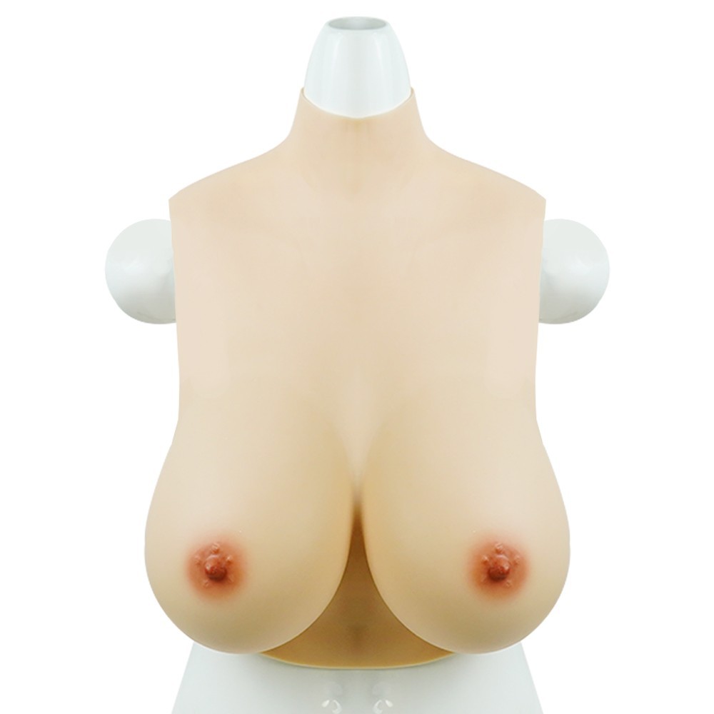 B-H Cup Silicone Breastplate Breast Forms Realistic Fake Boobs For Crossdresser