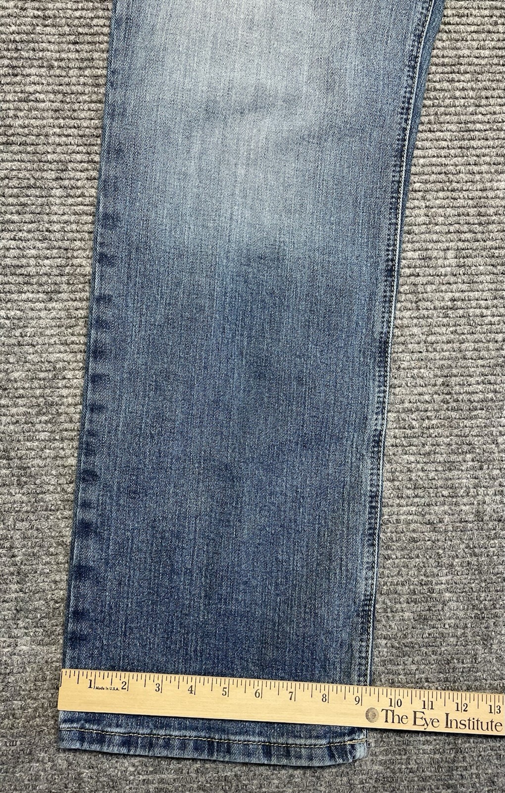 Ariat M4 Low Rise Boot Cut Jeans Mens 38×34(33.5) Blue Light Wash Relaxed Denim