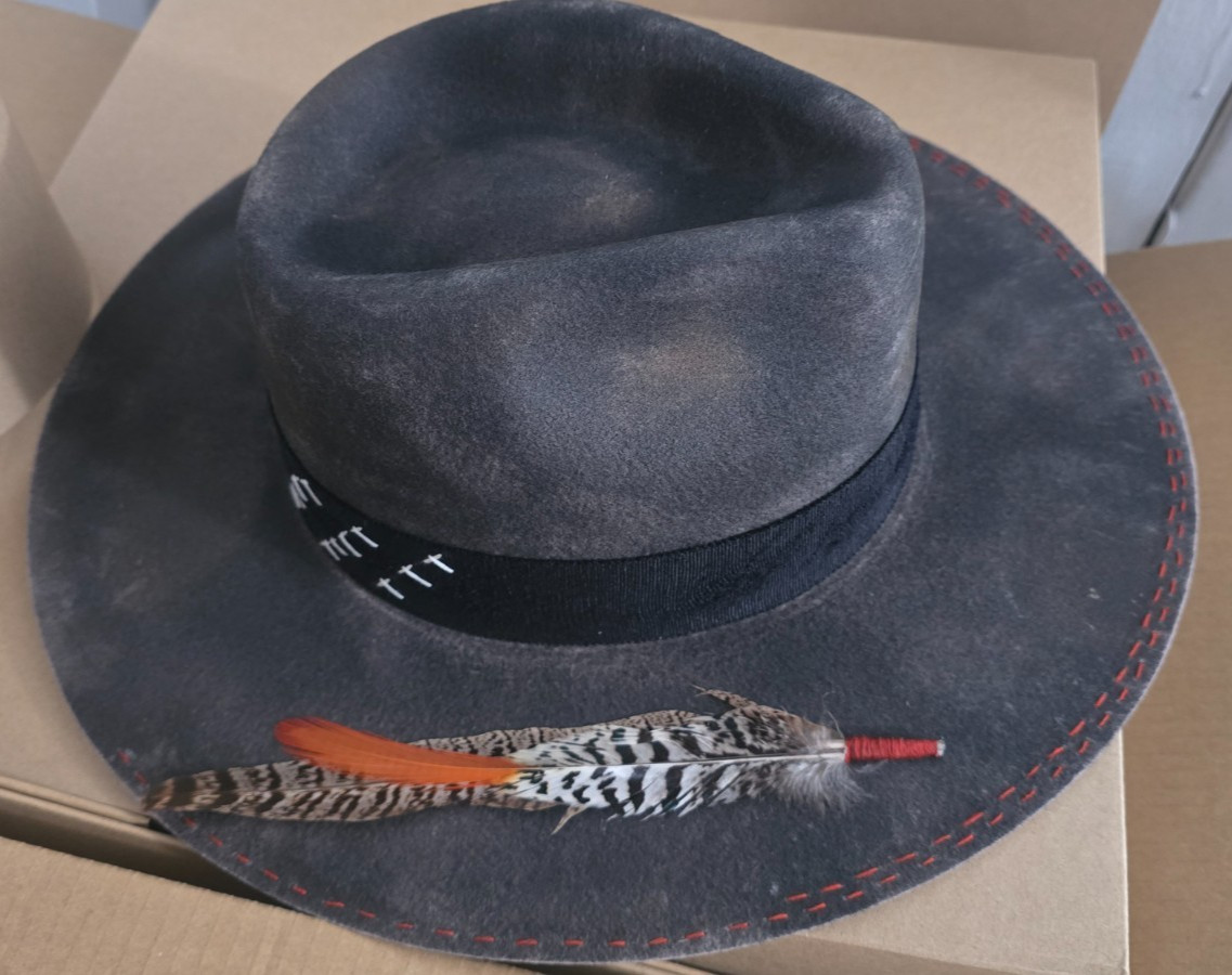 Ruediger Maverick – Paint-Sprayed Fedora L(59CM) Unisex
